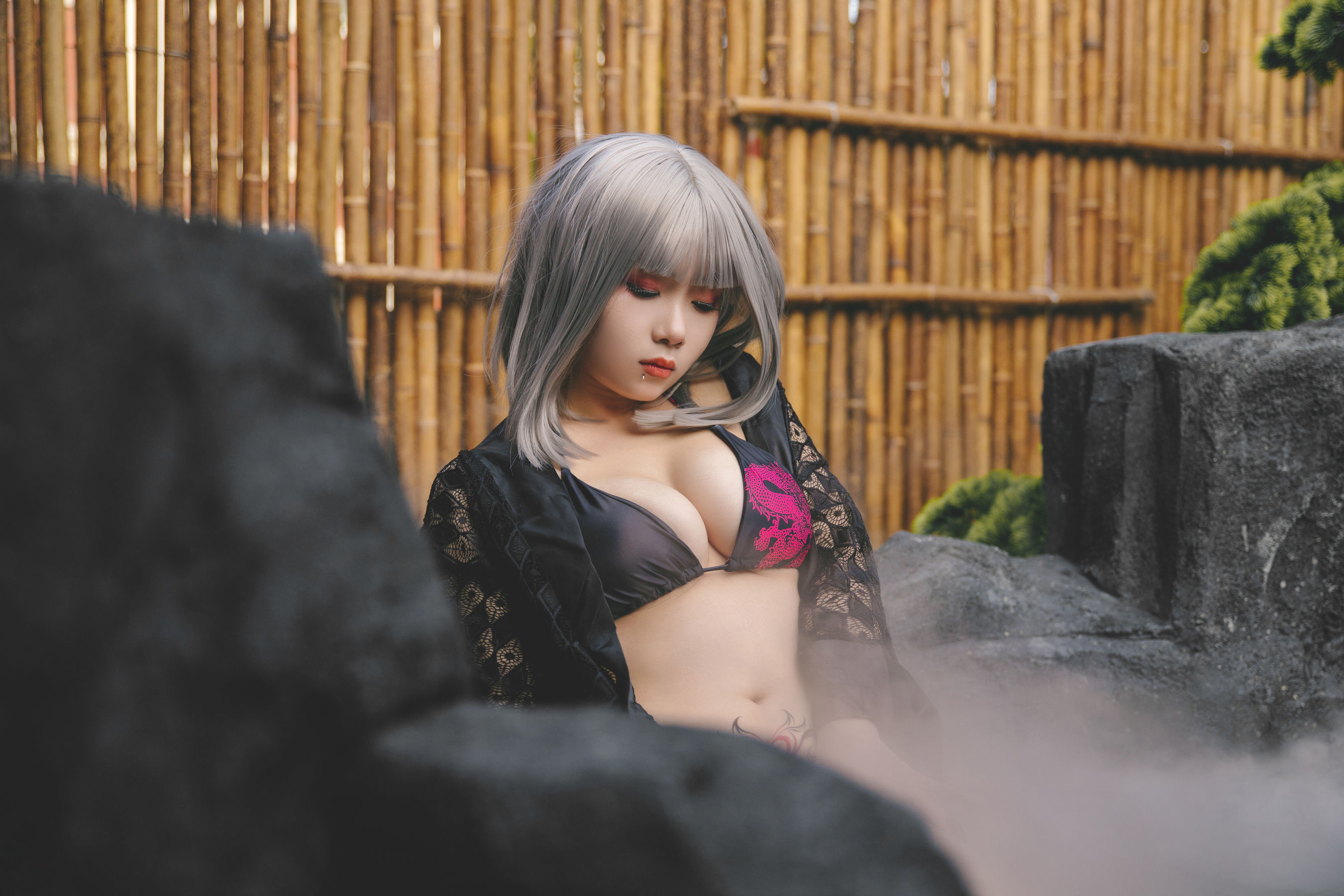 末夜787 – 五月舰长 和服 Cosplay-第35张