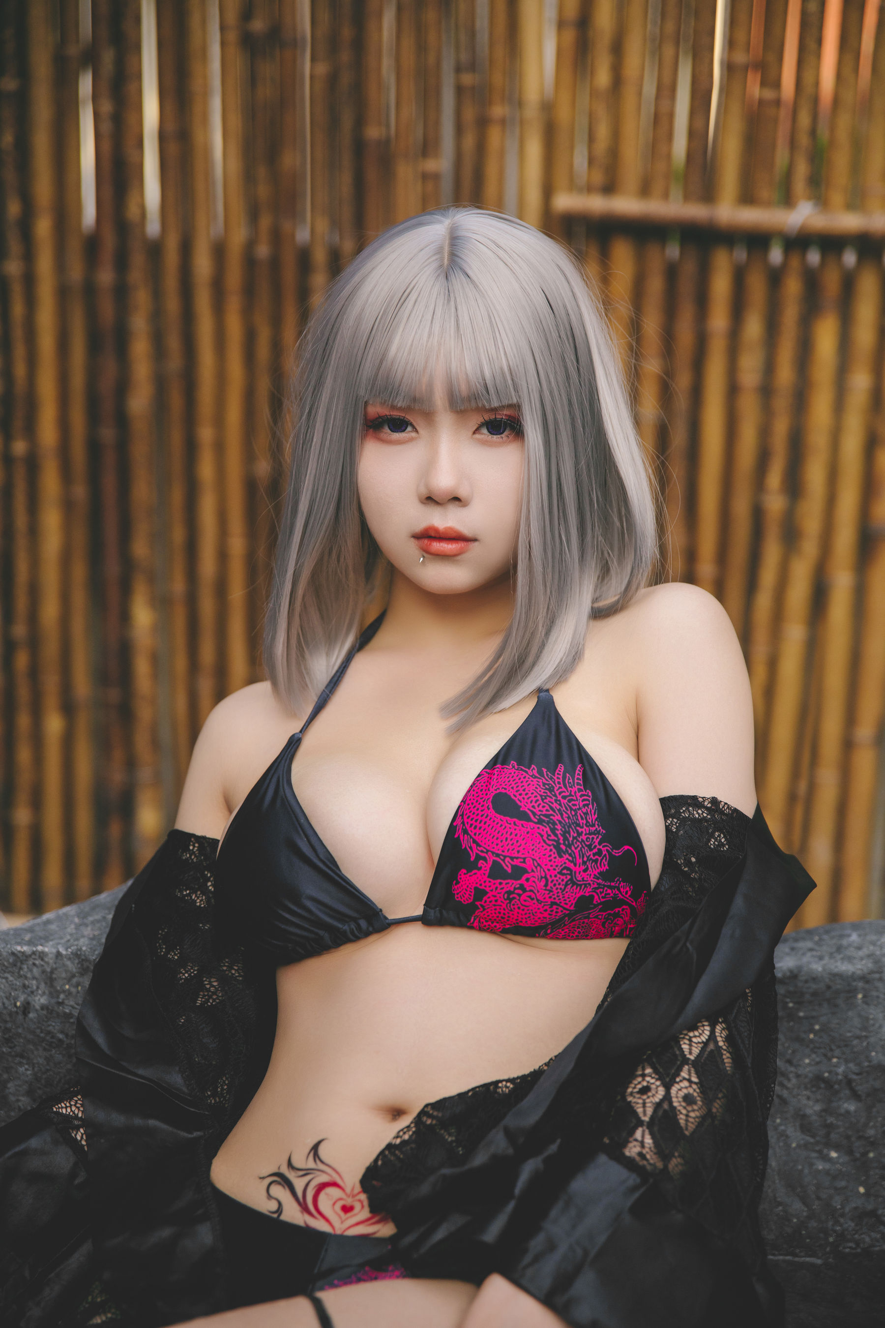 末夜787 – 五月舰长 和服 Cosplay-第25张
