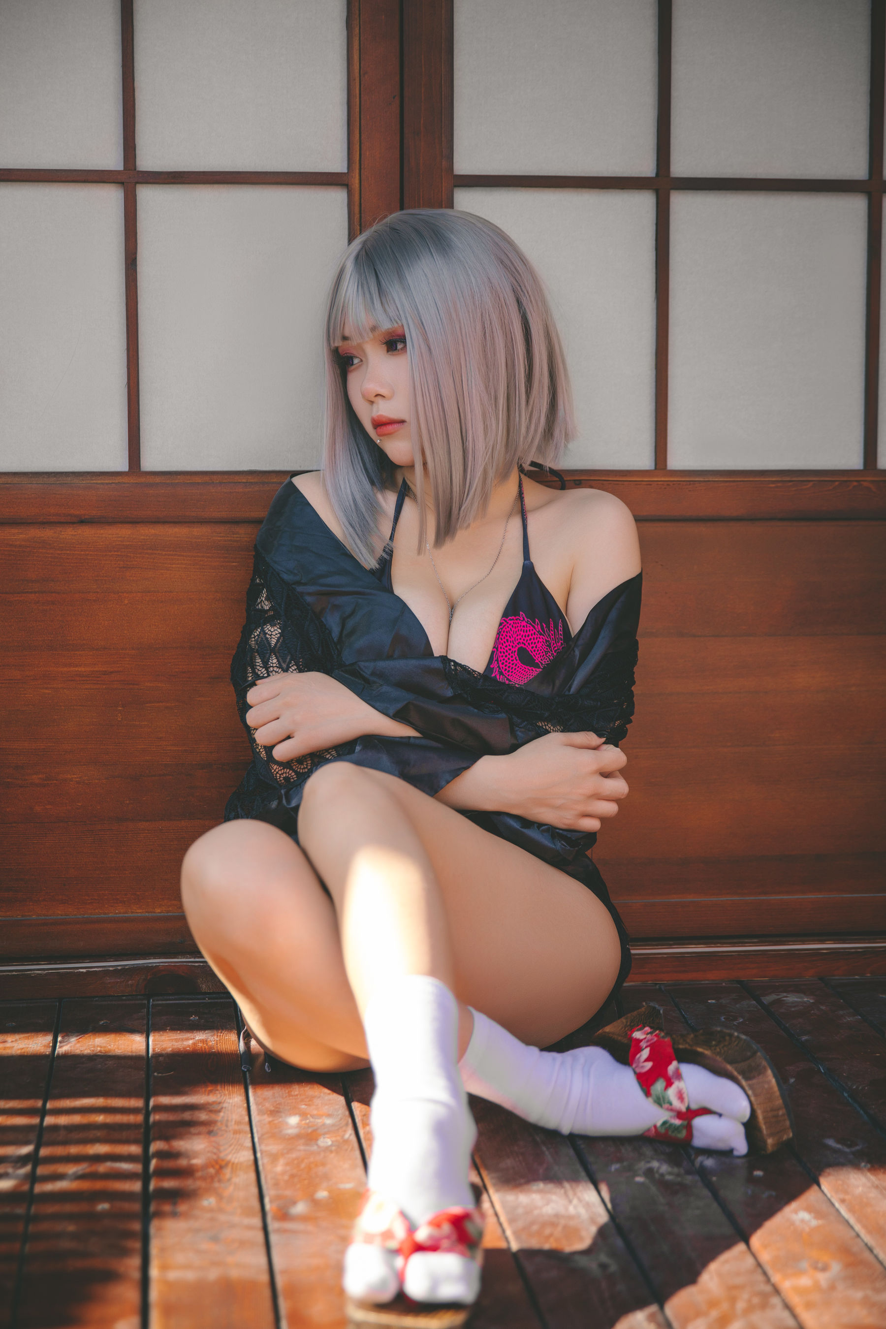 末夜787 – 五月舰长 和服 Cosplay-第47张