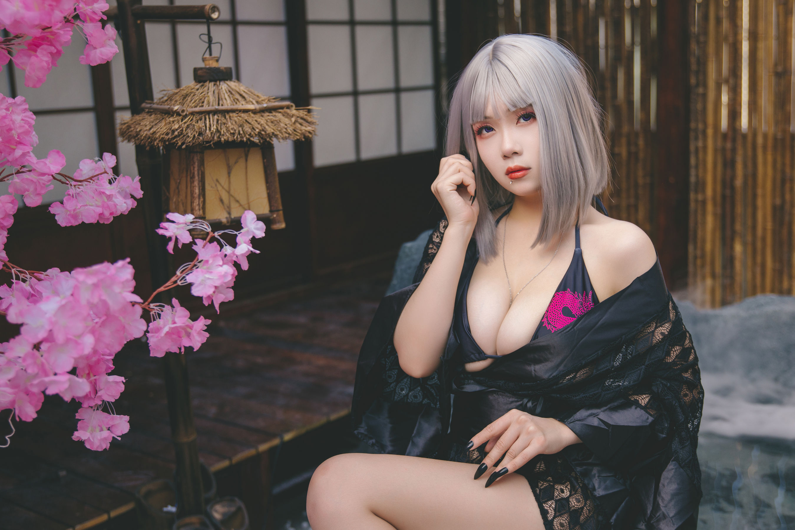 末夜787 – 五月舰长 和服 Cosplay-第60张