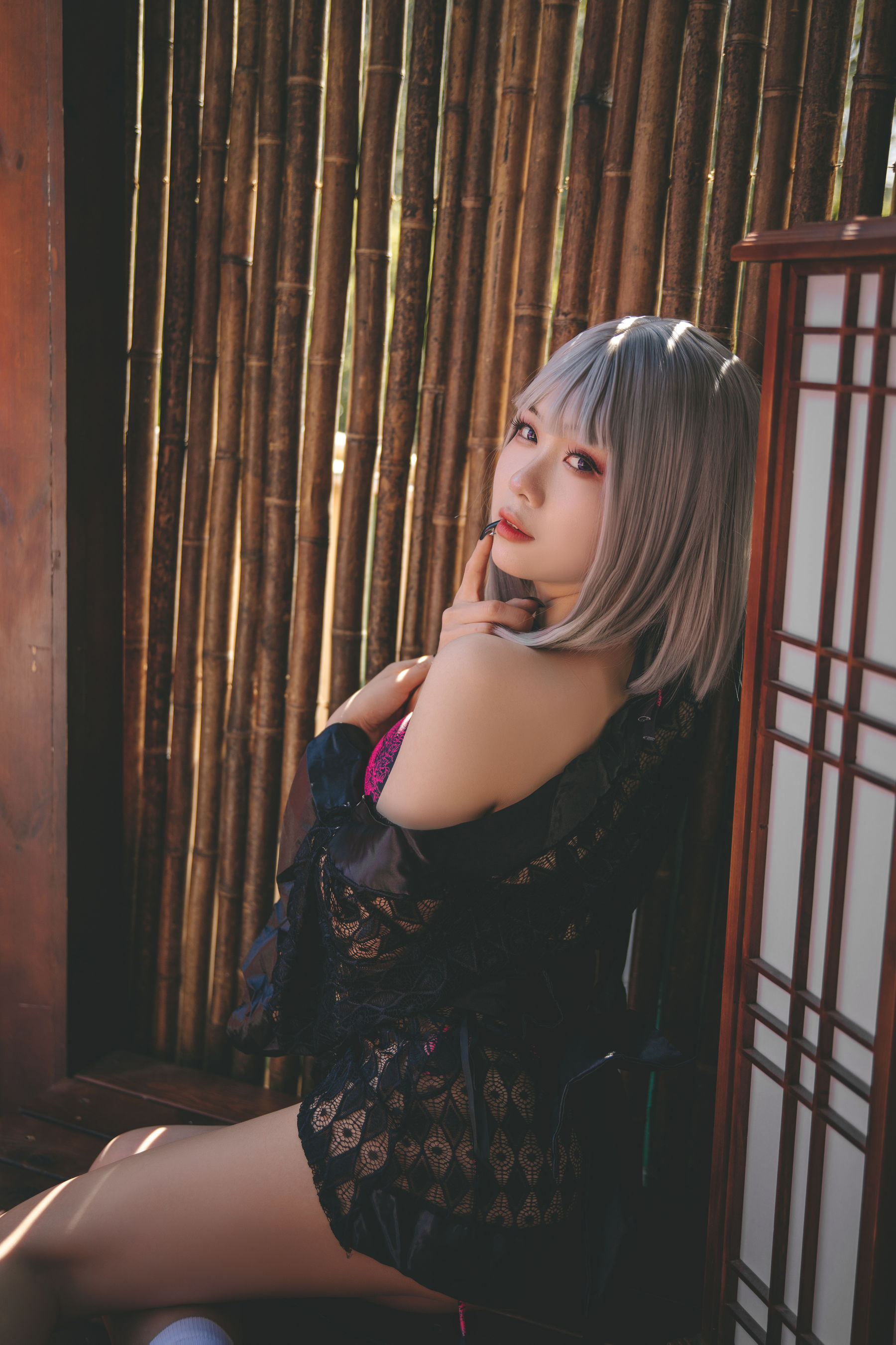末夜787 – 五月舰长 和服 Cosplay-第21张