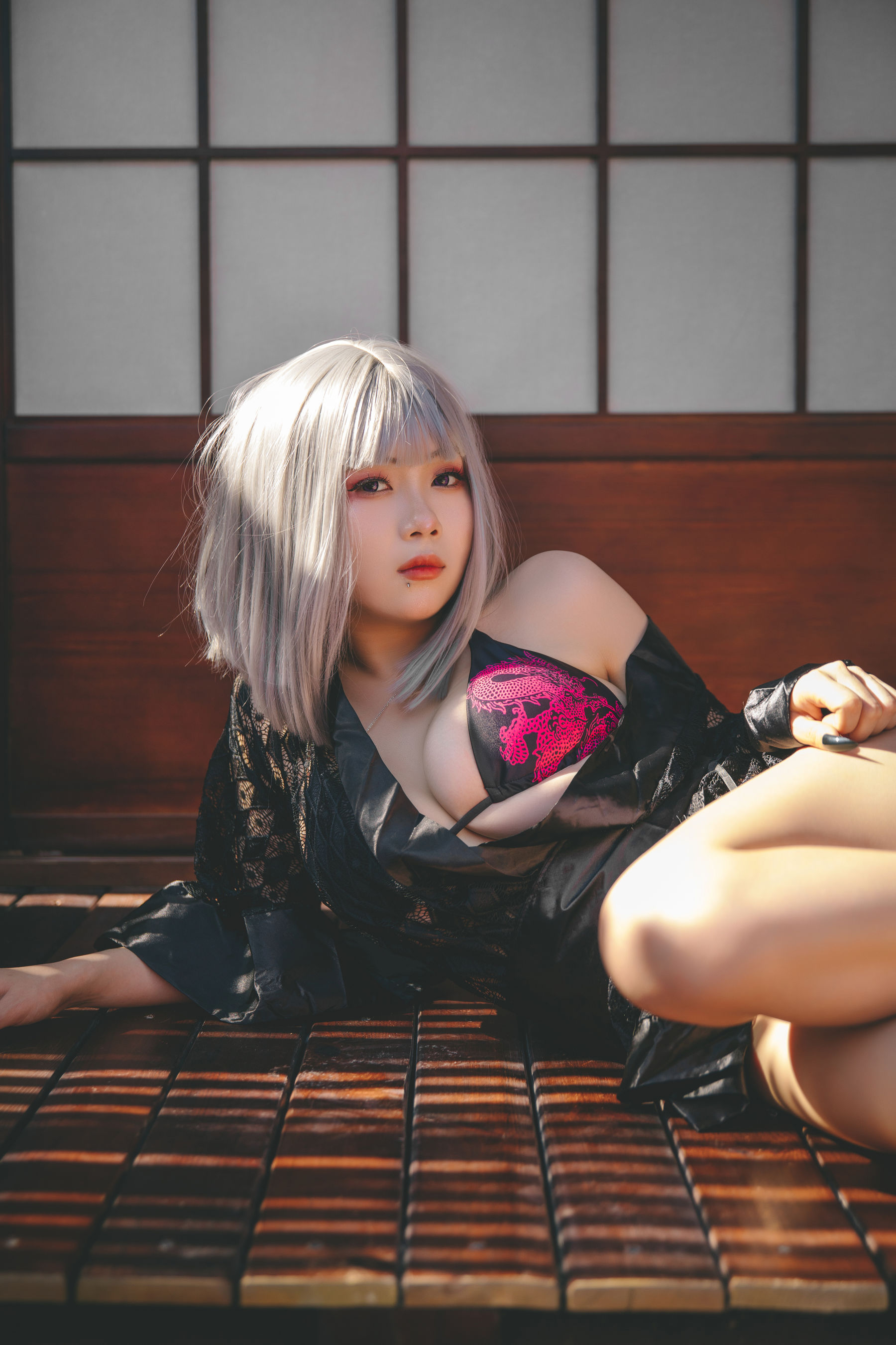 末夜787 – 五月舰长 和服 Cosplay-第38张