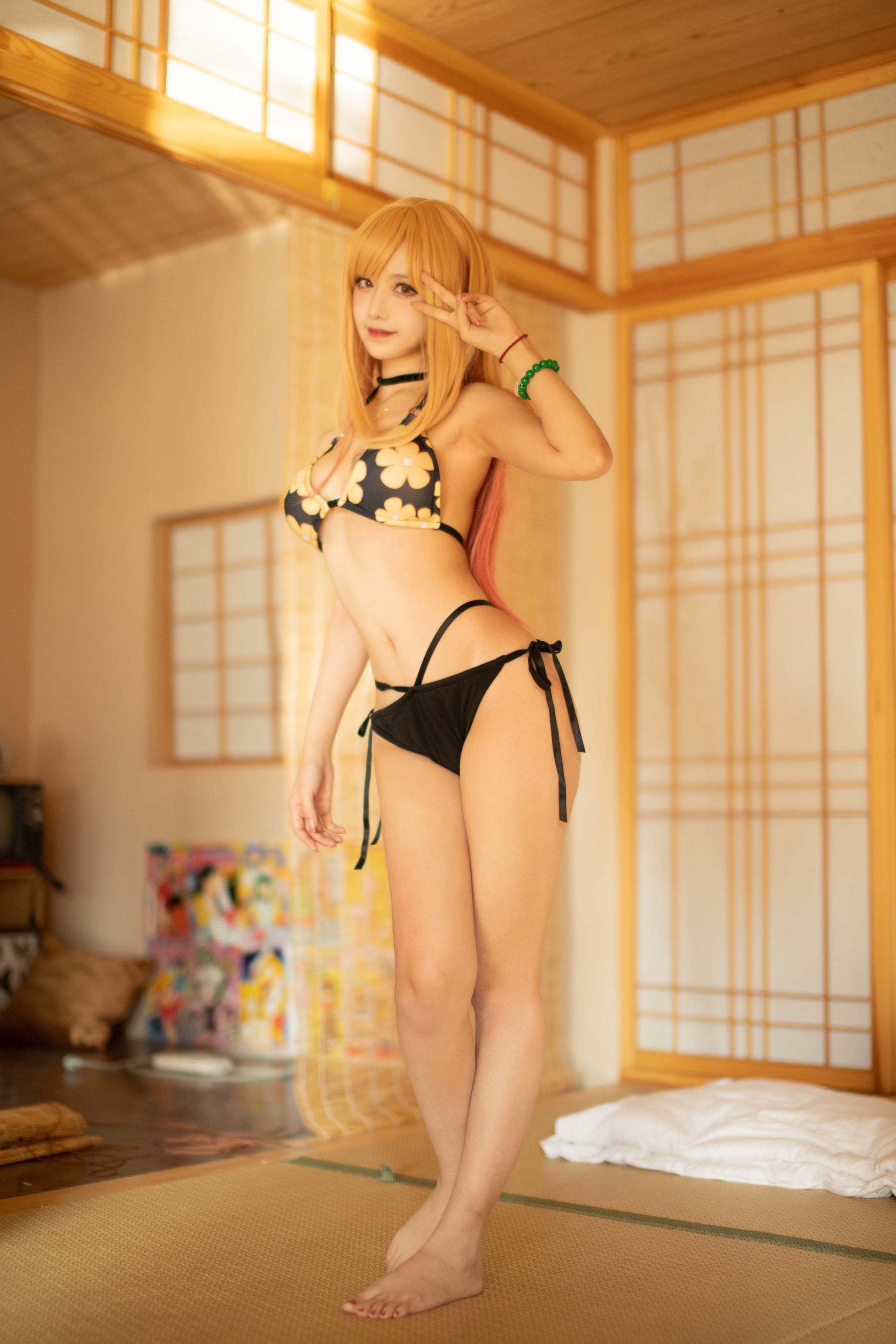 Shika小鹿鹿 – 喜多川海梦泳装 Cosplay-第39张