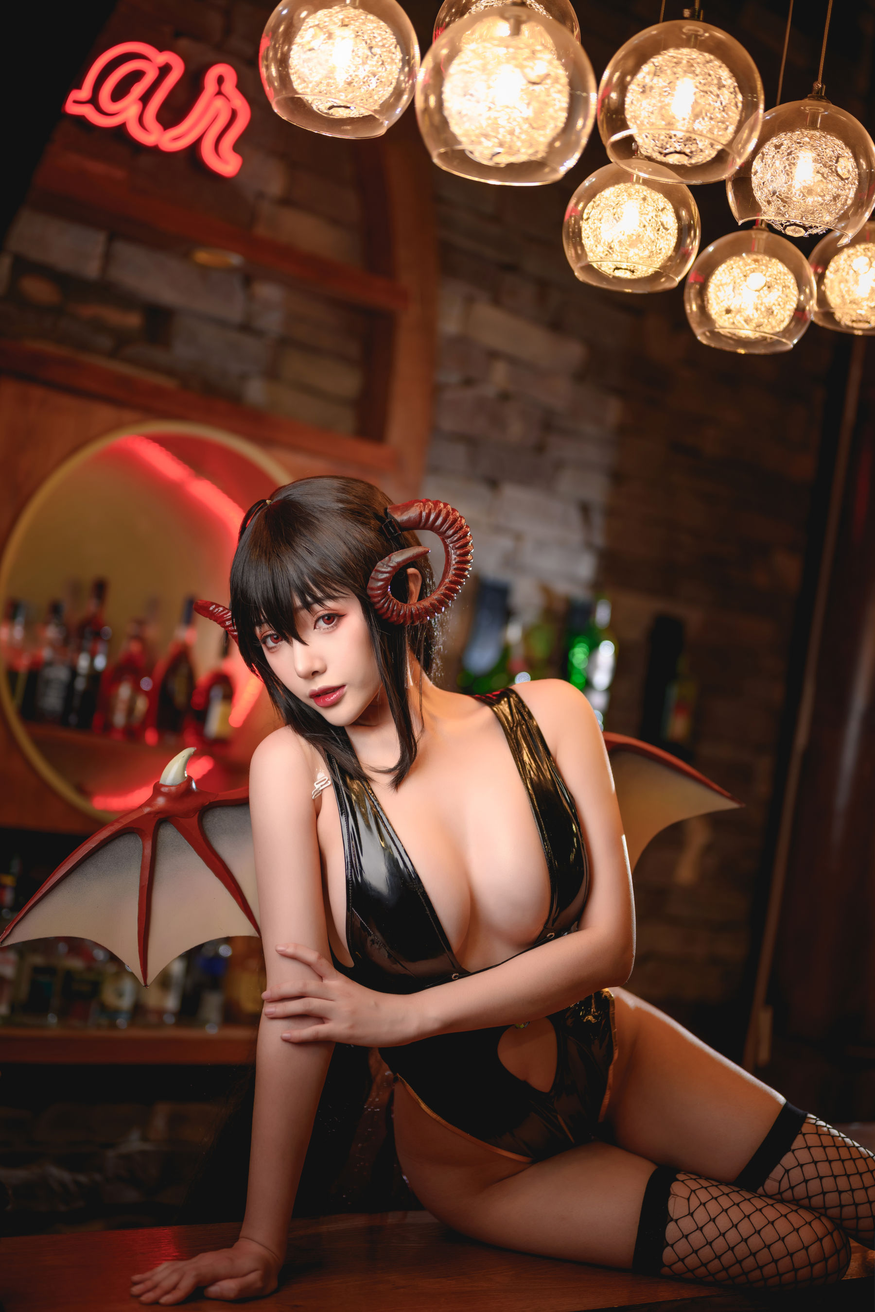 动漫博主雯妹 – 恶魔大凤 Cosplay-第3张
