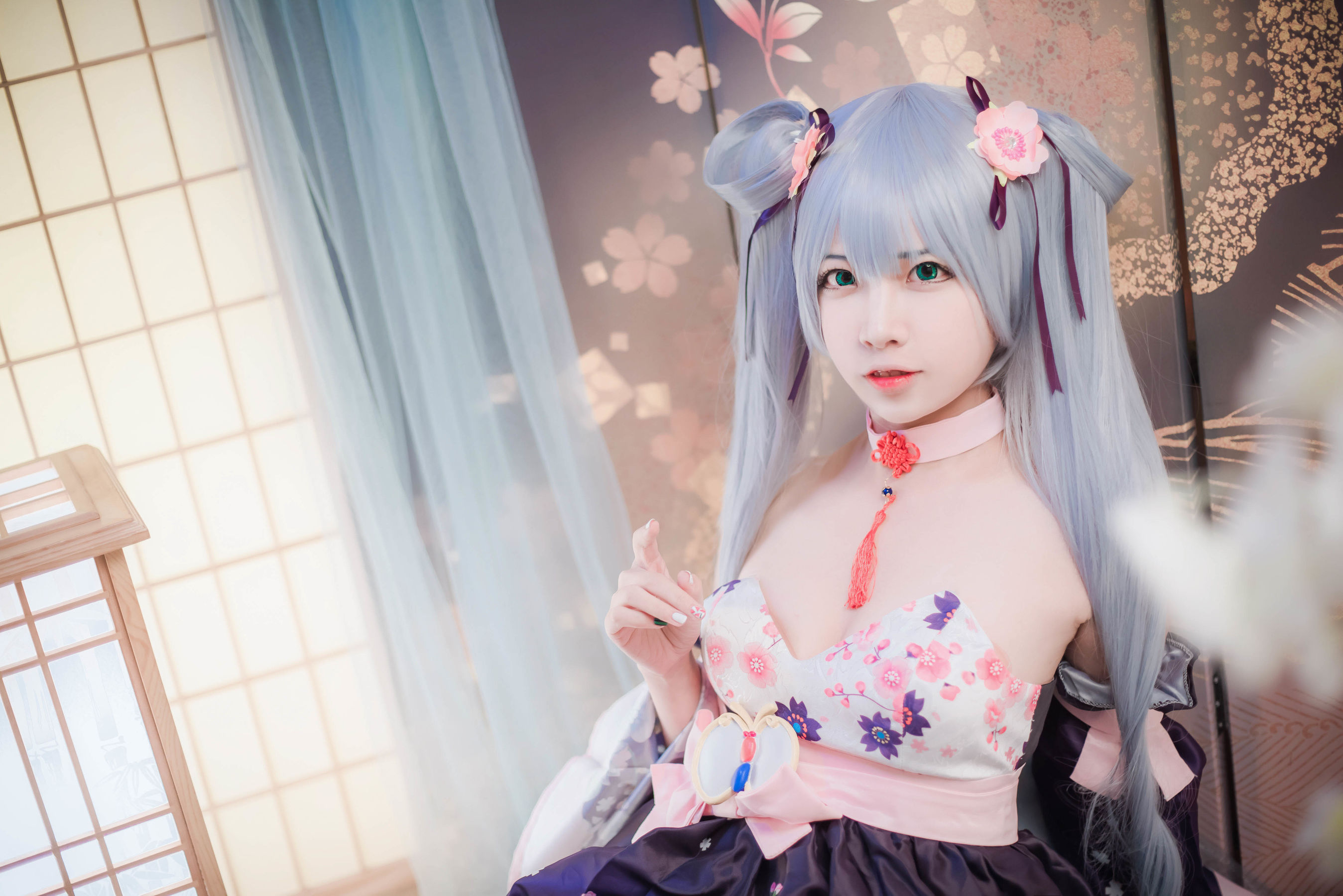 [Cosplay写真] 人气Coser二佐Nisa – 双马尾 Cosplay-第4张