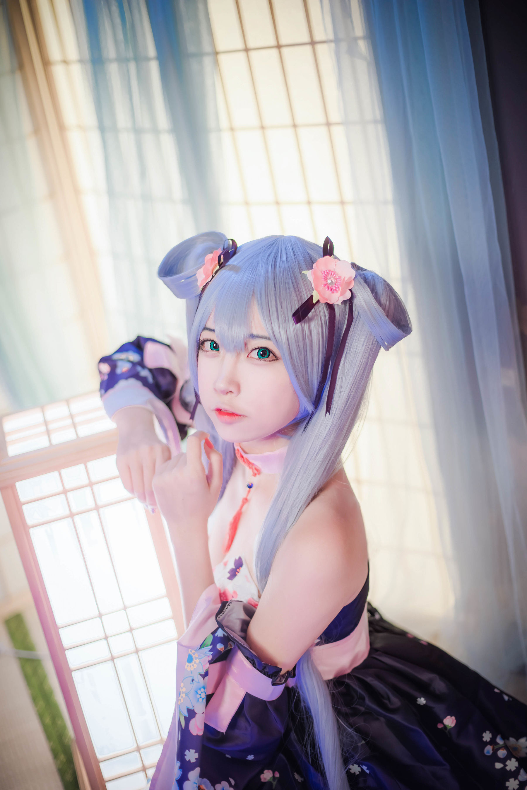 [Cosplay写真] 人气Coser二佐Nisa – 双马尾 Cosplay-第2张