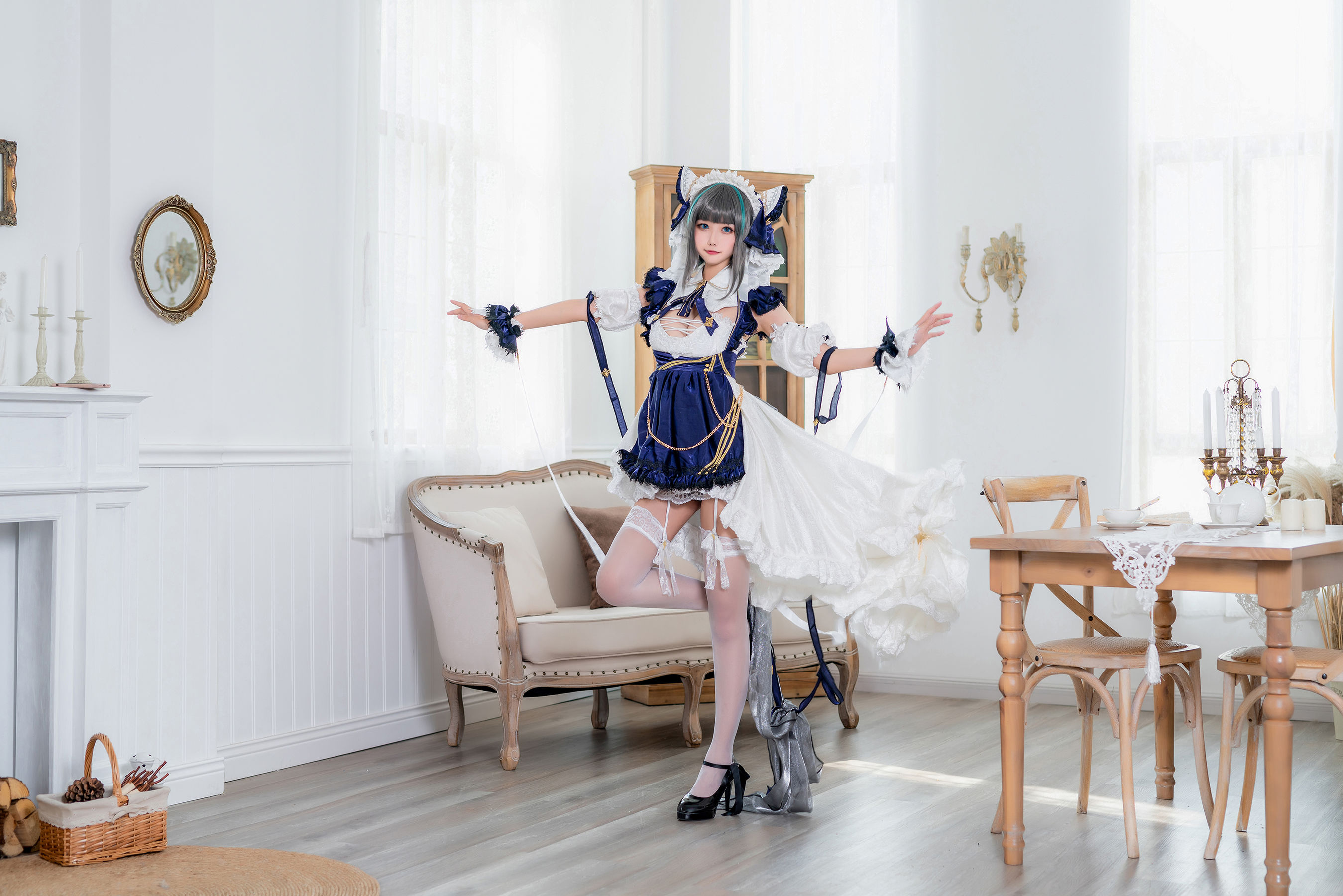 微博妹子Momoko葵葵 – 柴郡 Cosplay-第2张