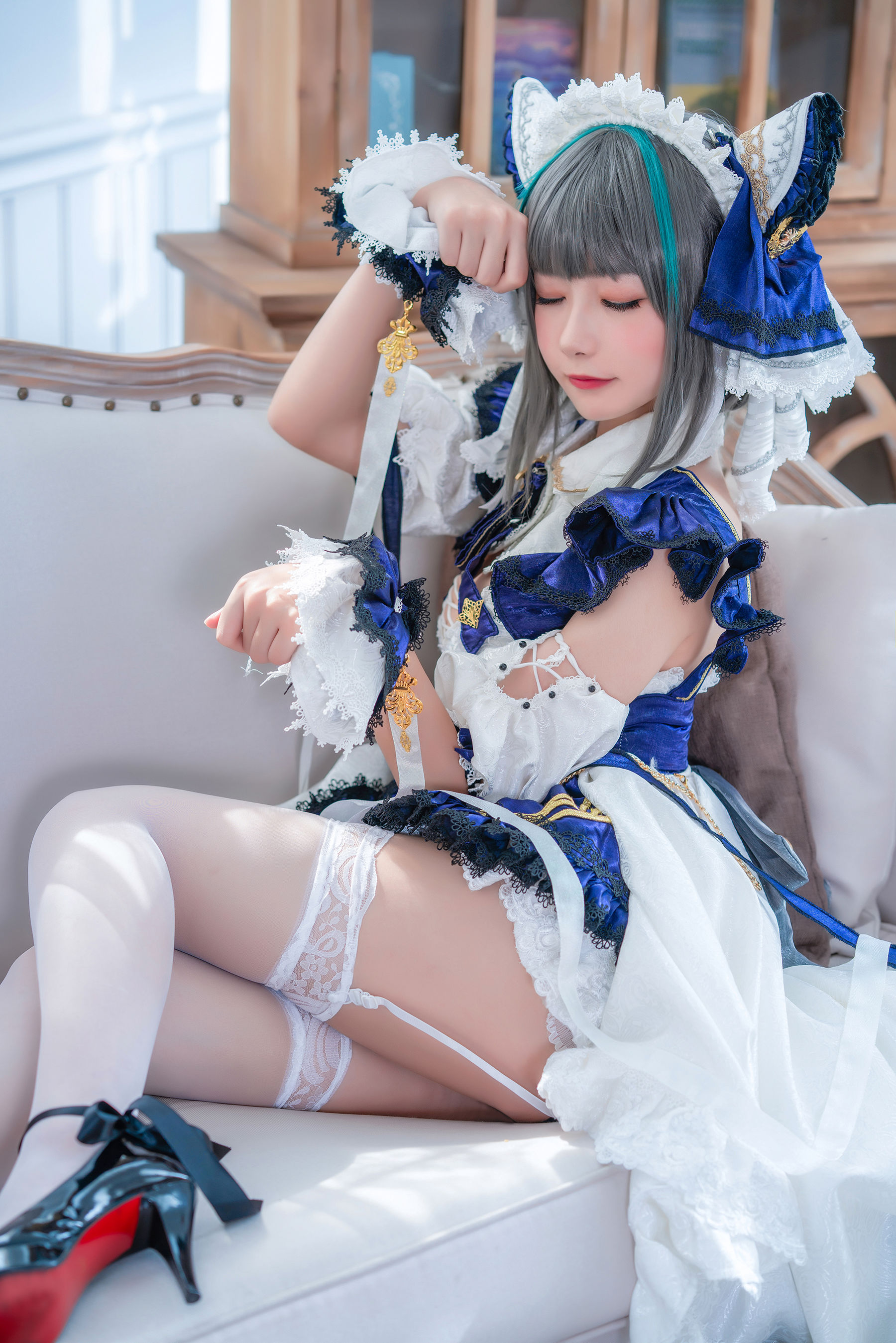 微博妹子Momoko葵葵 – 柴郡 Cosplay-第7张
