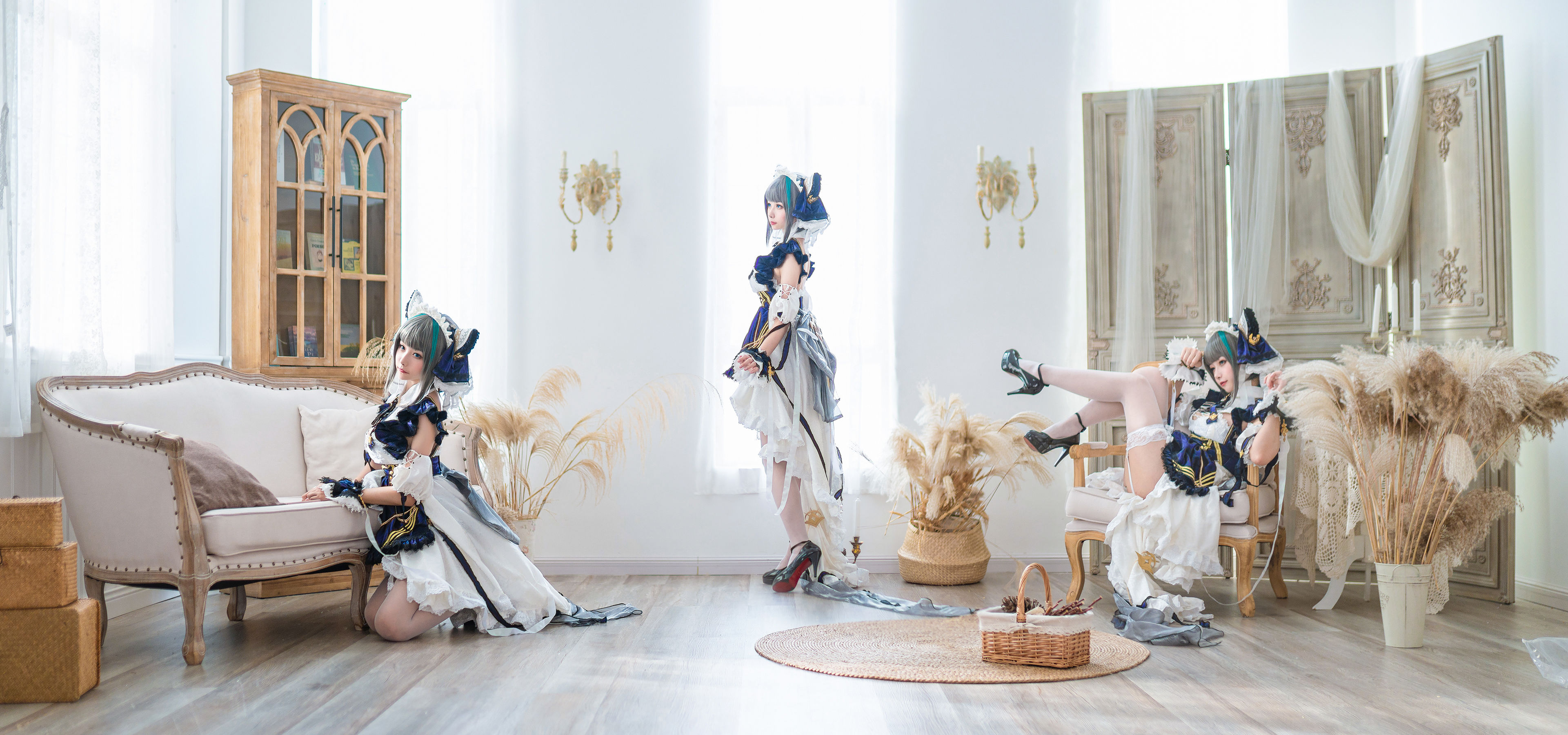 微博妹子Momoko葵葵 – 柴郡 Cosplay-第1张