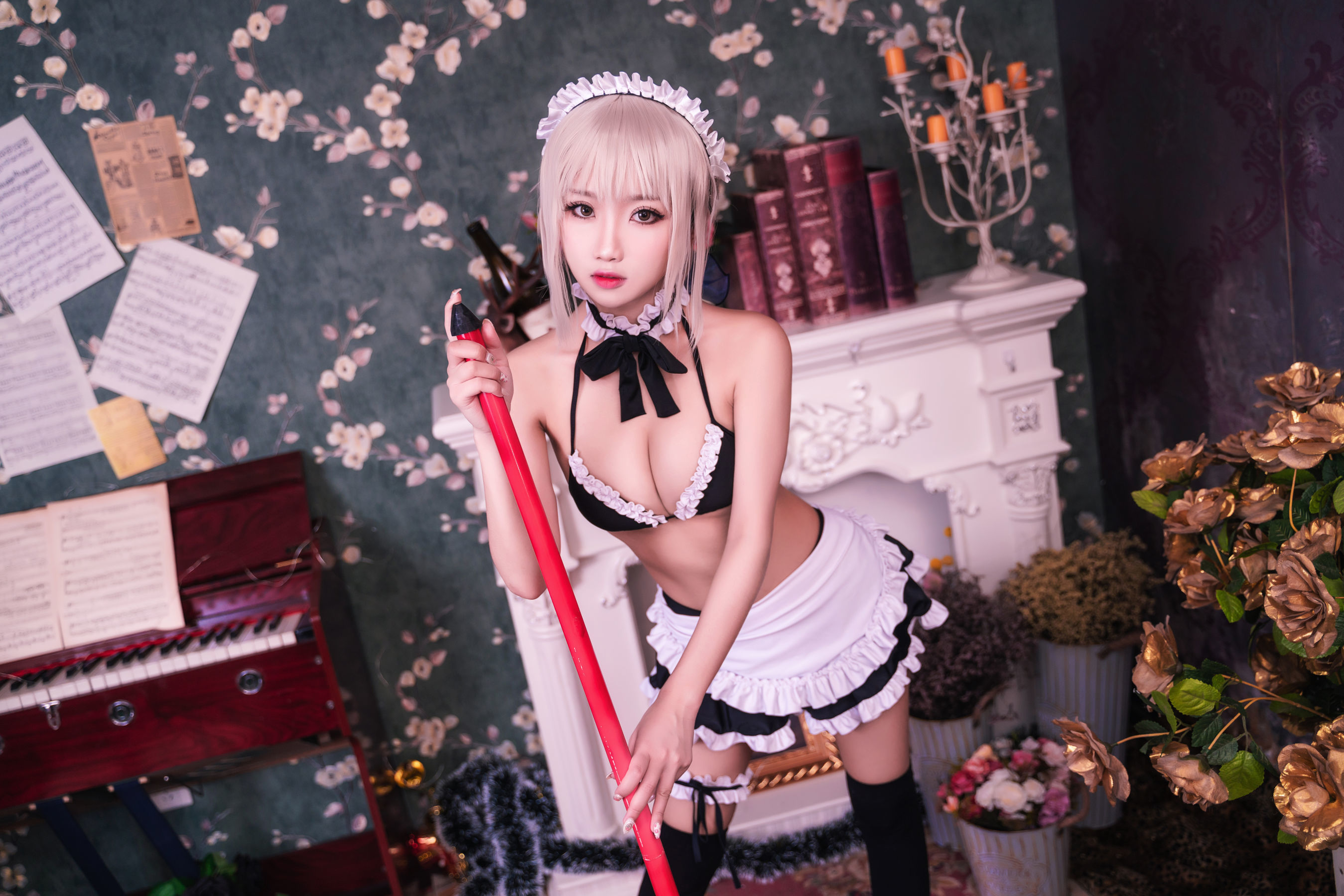 [萝莉COS] 鬼畜瑶 – 黑丝女仆 Cosplay-第3张