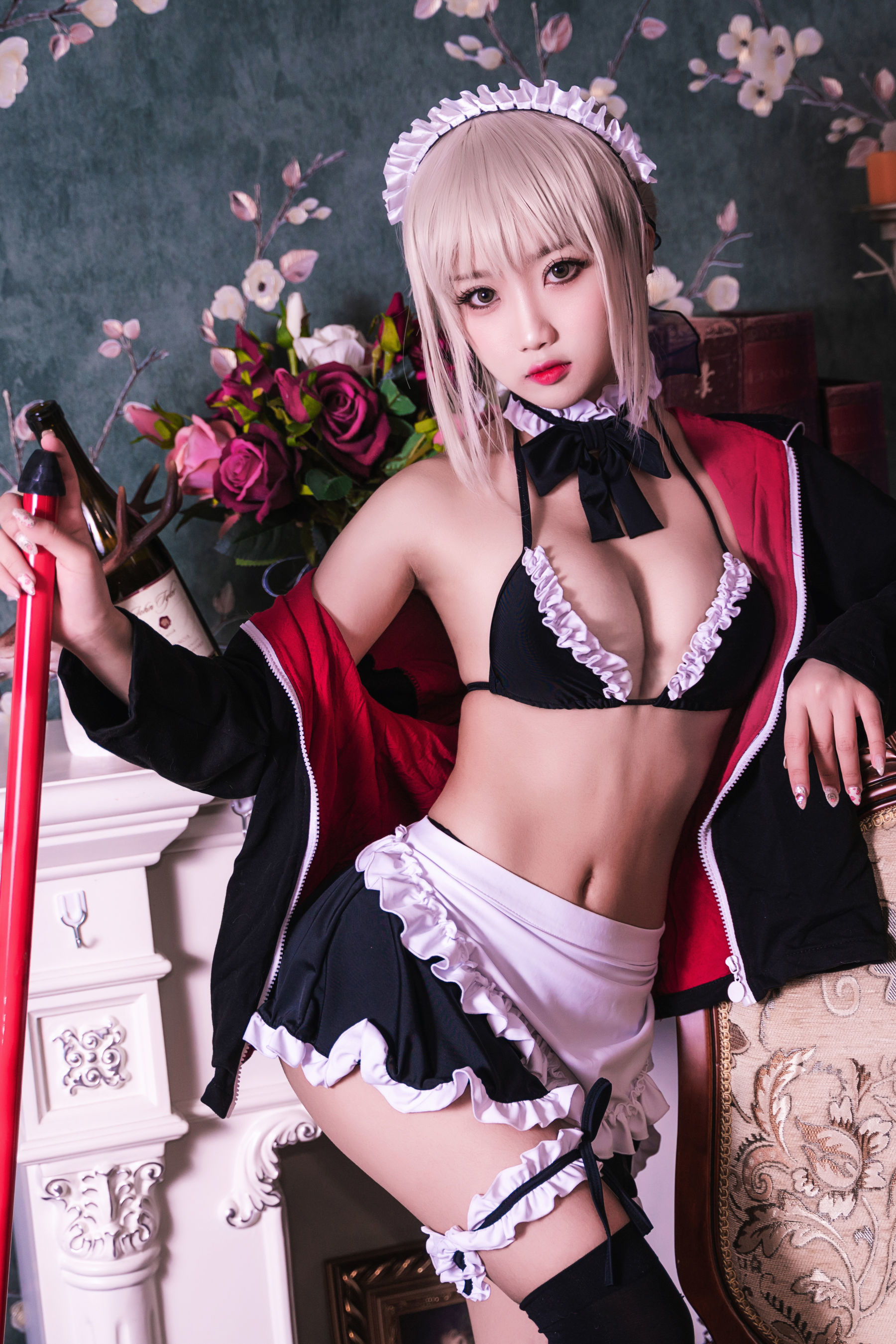 [萝莉COS] 鬼畜瑶 – 黑丝女仆 Cosplay-第10张