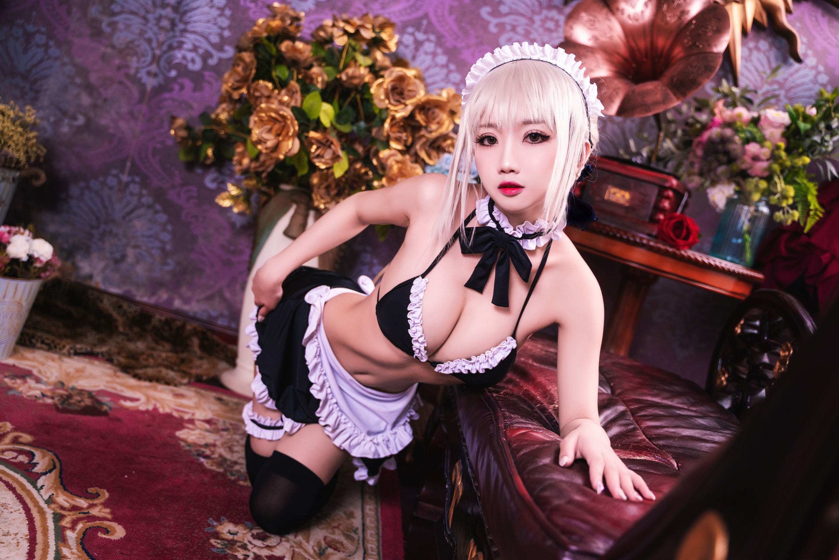 [萝莉COS] 鬼畜瑶 – 黑丝女仆 Cosplay-第9张