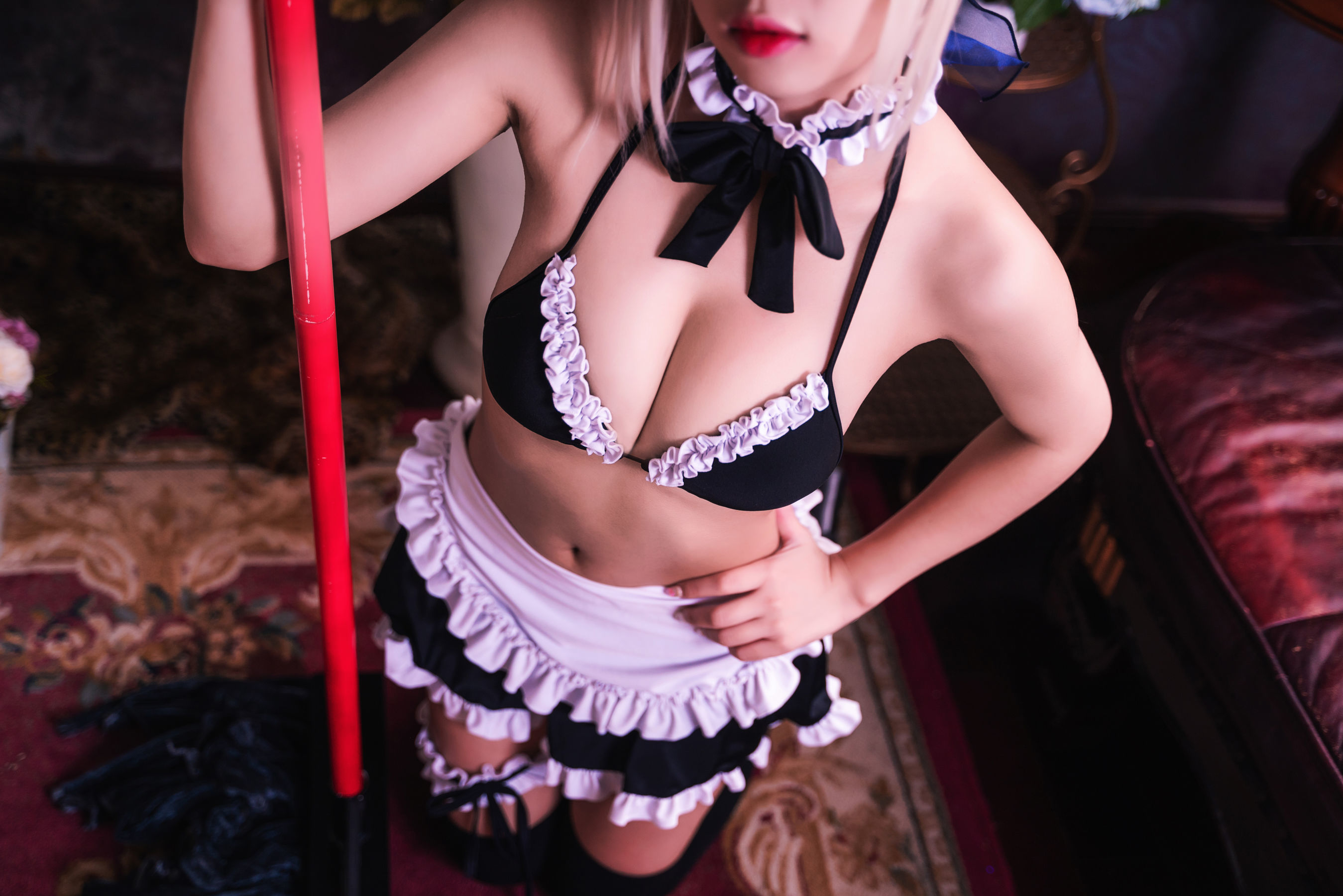 [萝莉COS] 鬼畜瑶 – 黑丝女仆 Cosplay-第17张