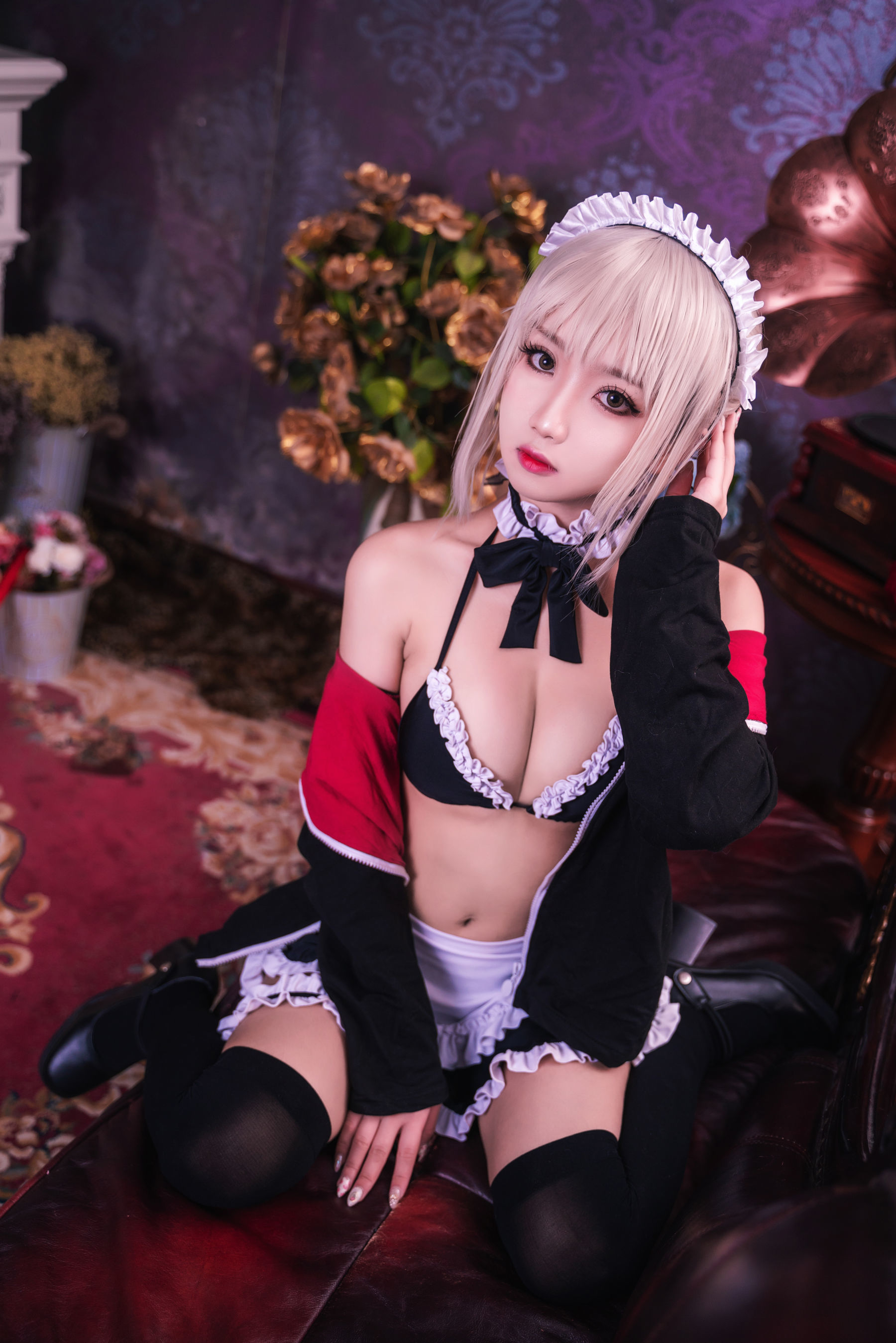 [萝莉COS] 鬼畜瑶 – 黑丝女仆 Cosplay-第26张