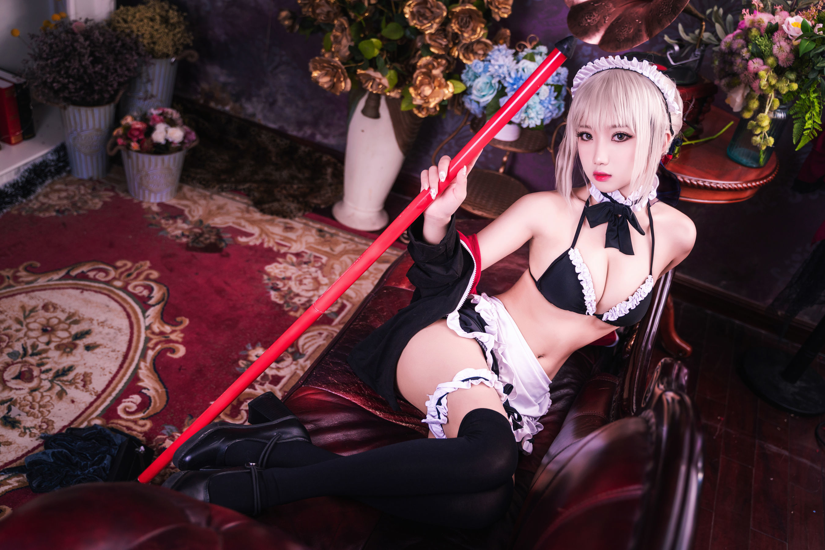[萝莉COS] 鬼畜瑶 – 黑丝女仆 Cosplay-第2张