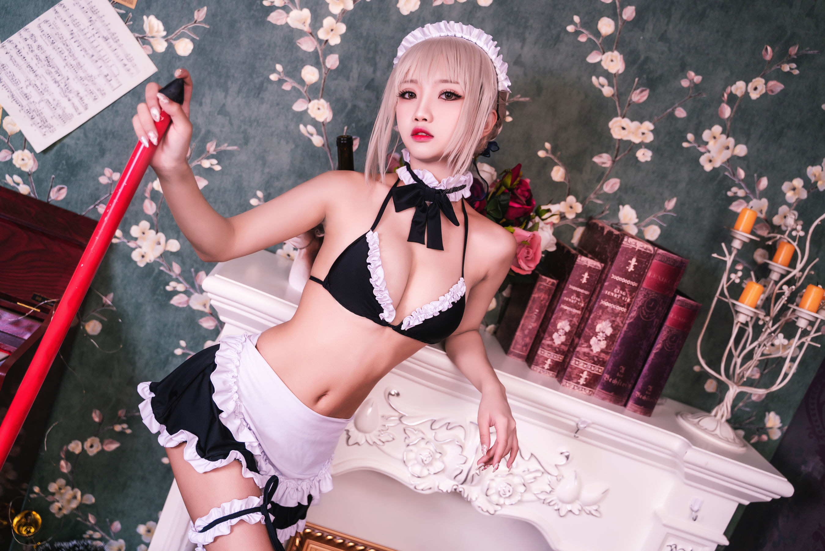 [萝莉COS] 鬼畜瑶 – 黑丝女仆 Cosplay-第7张