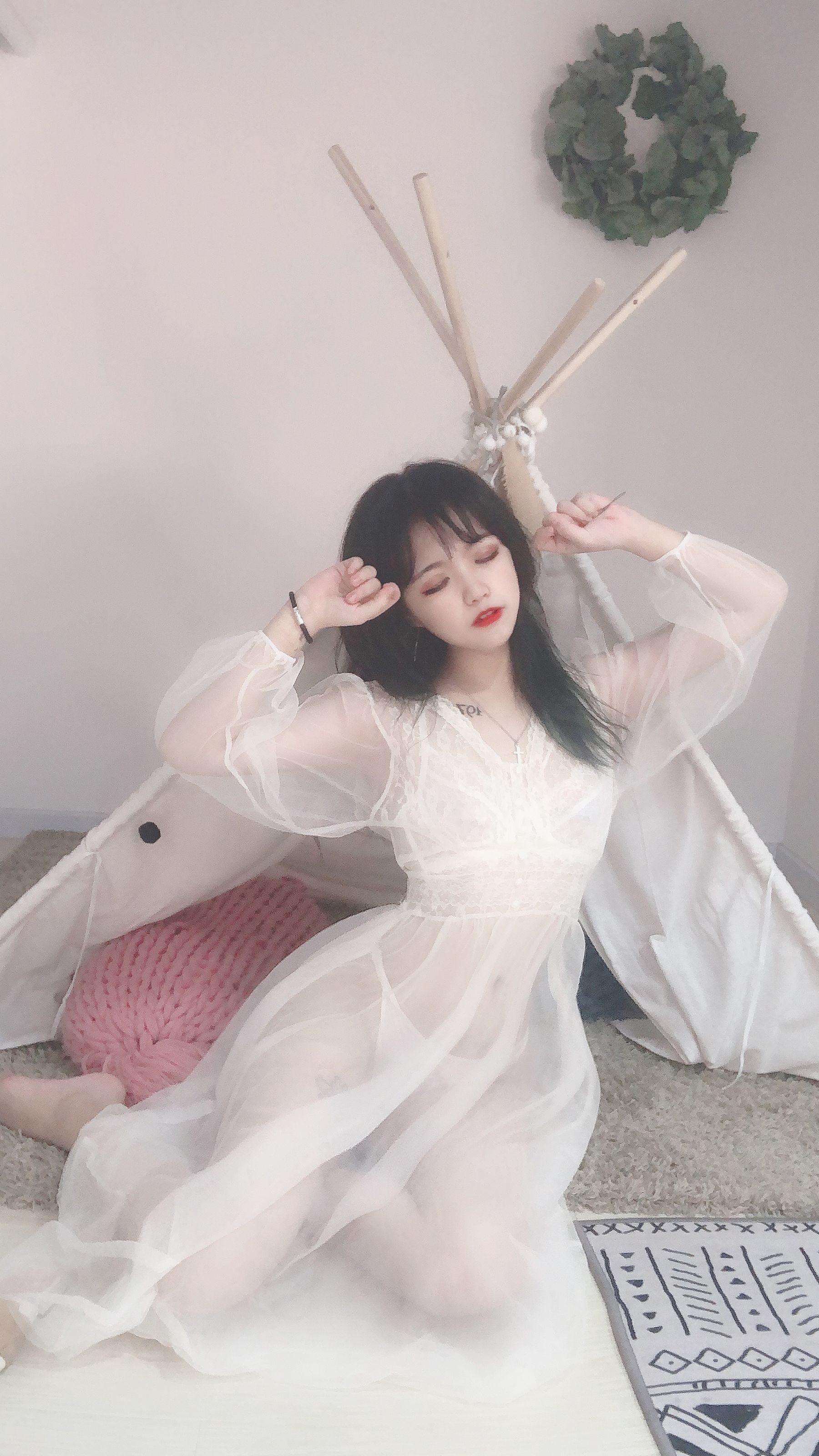 安妮 – 白色纱裙 Cosplay-第6张