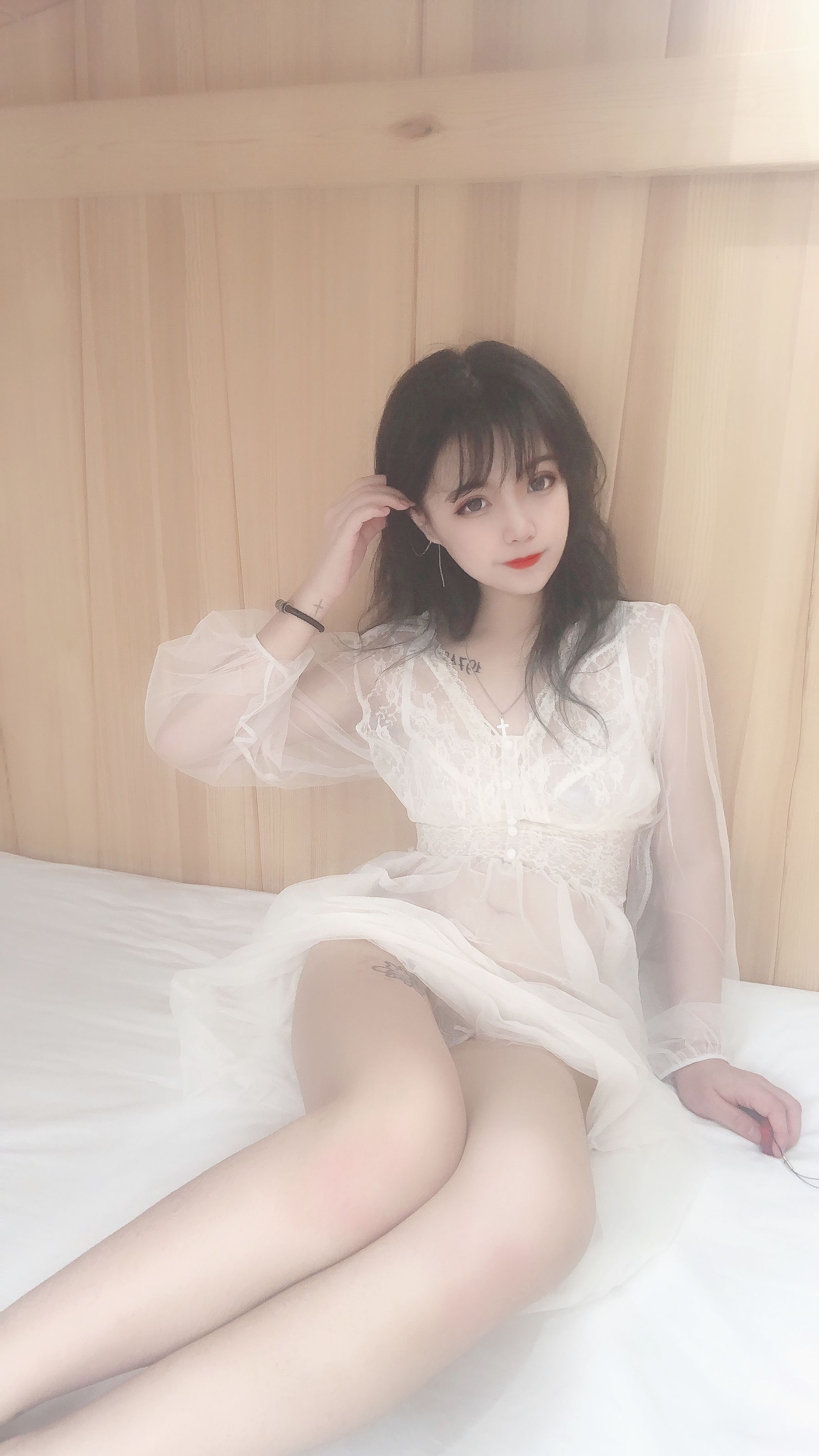 安妮 – 白色纱裙 Cosplay-第4张