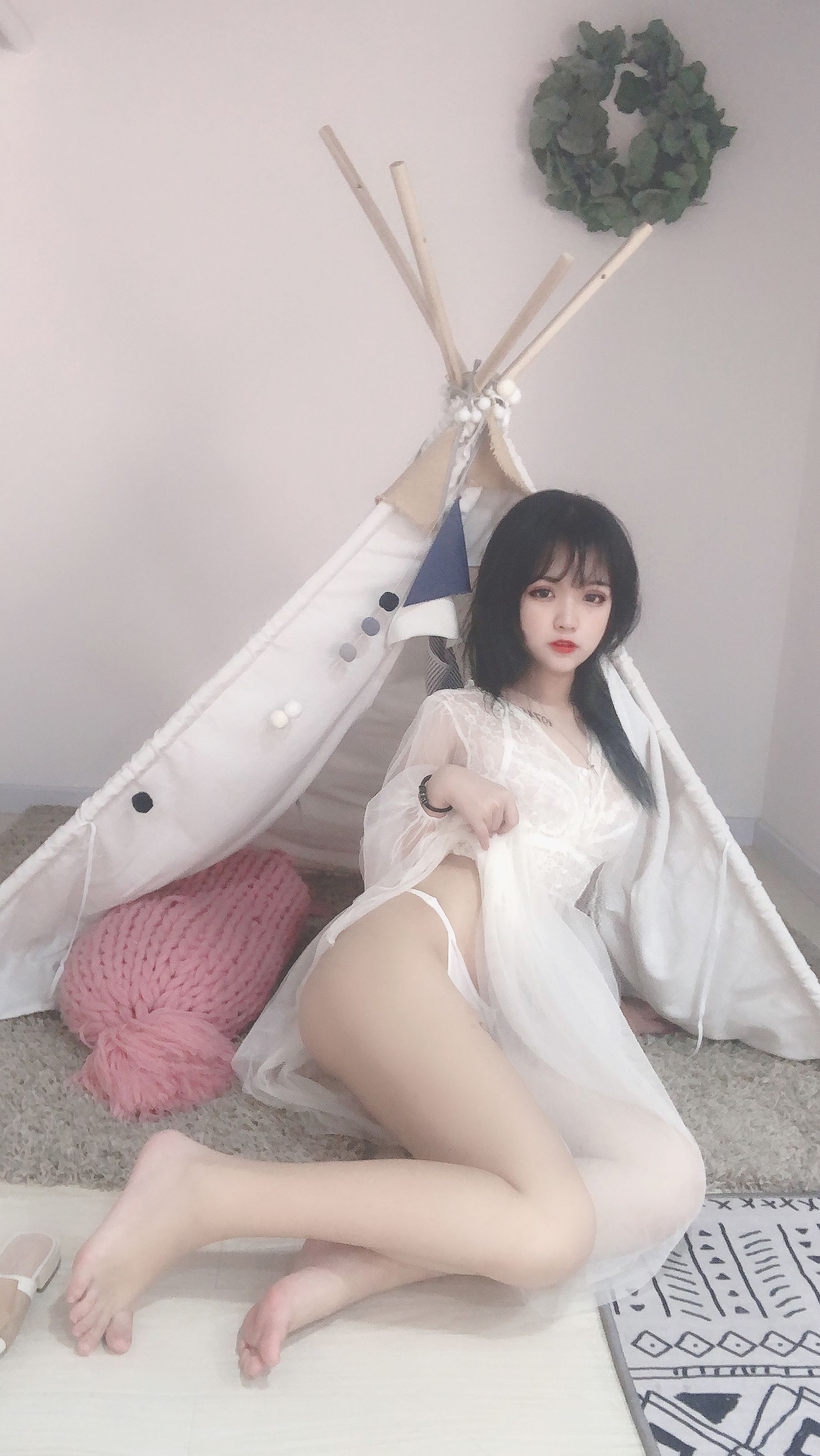 安妮 – 白色纱裙 Cosplay-第34张