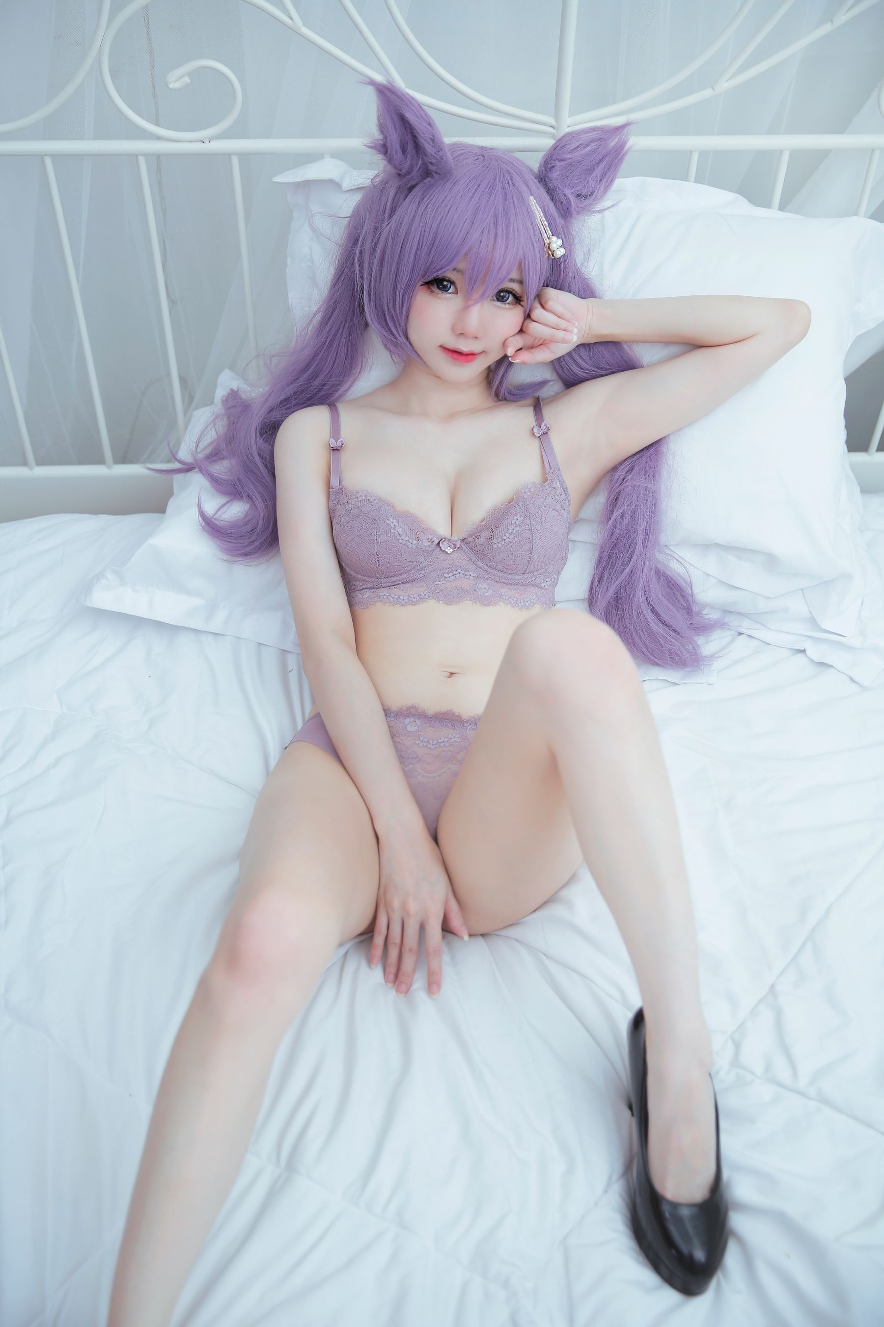Sally Dorasnow – Keqing Lingerie Cosplay-第41张