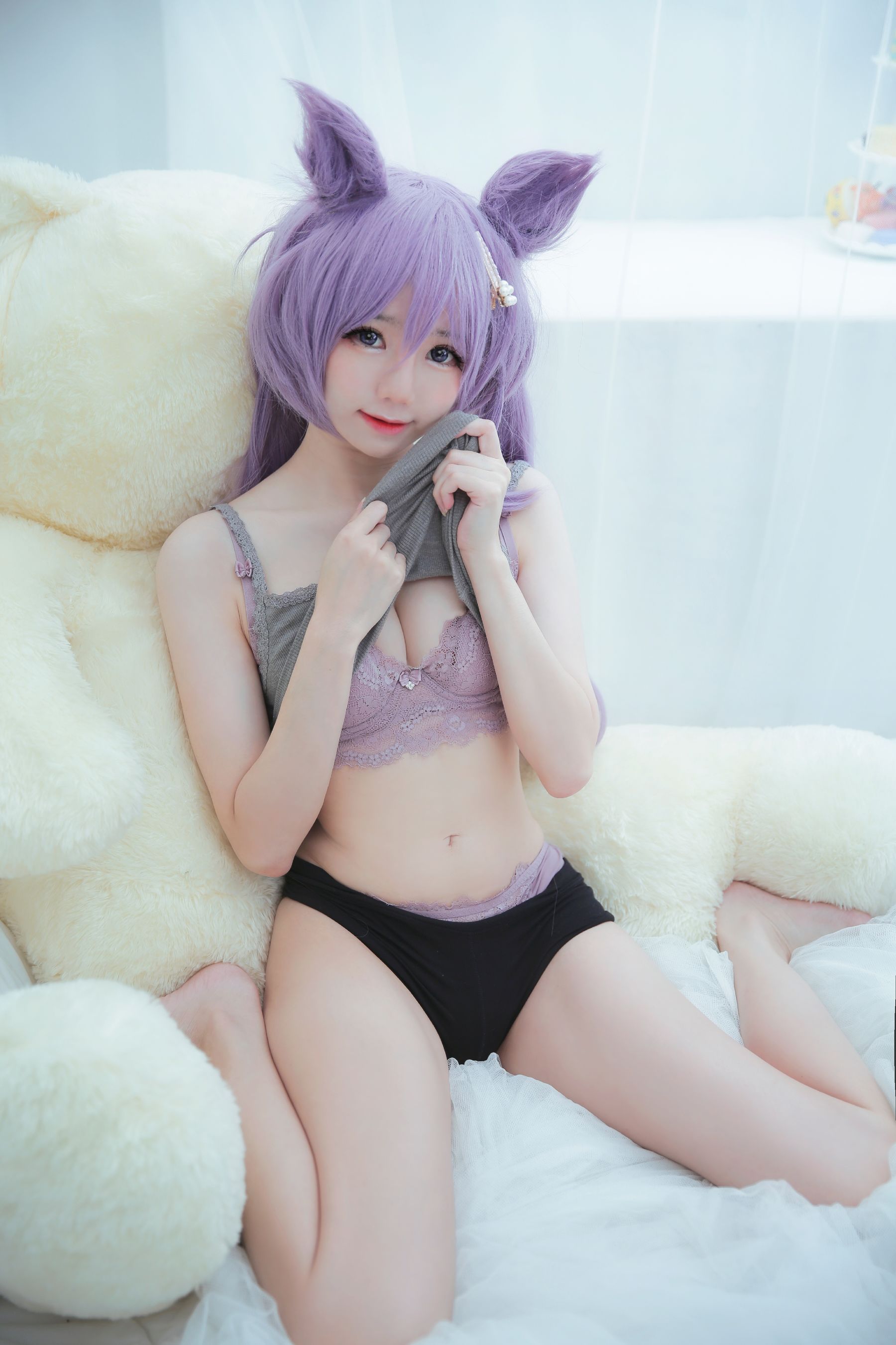Sally Dorasnow – Keqing Lingerie Cosplay-第13张