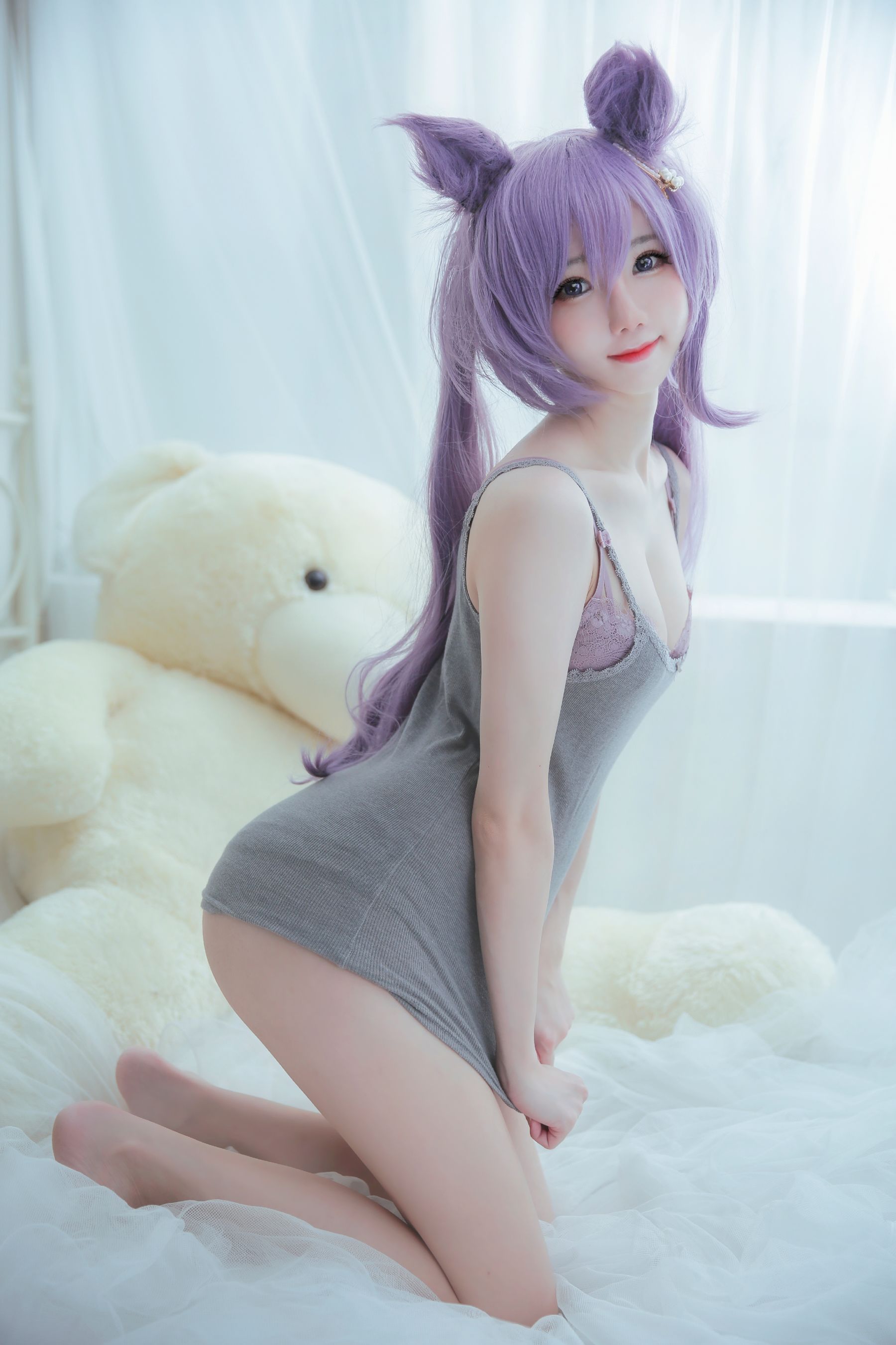 Sally Dorasnow – Keqing Lingerie Cosplay-第17张