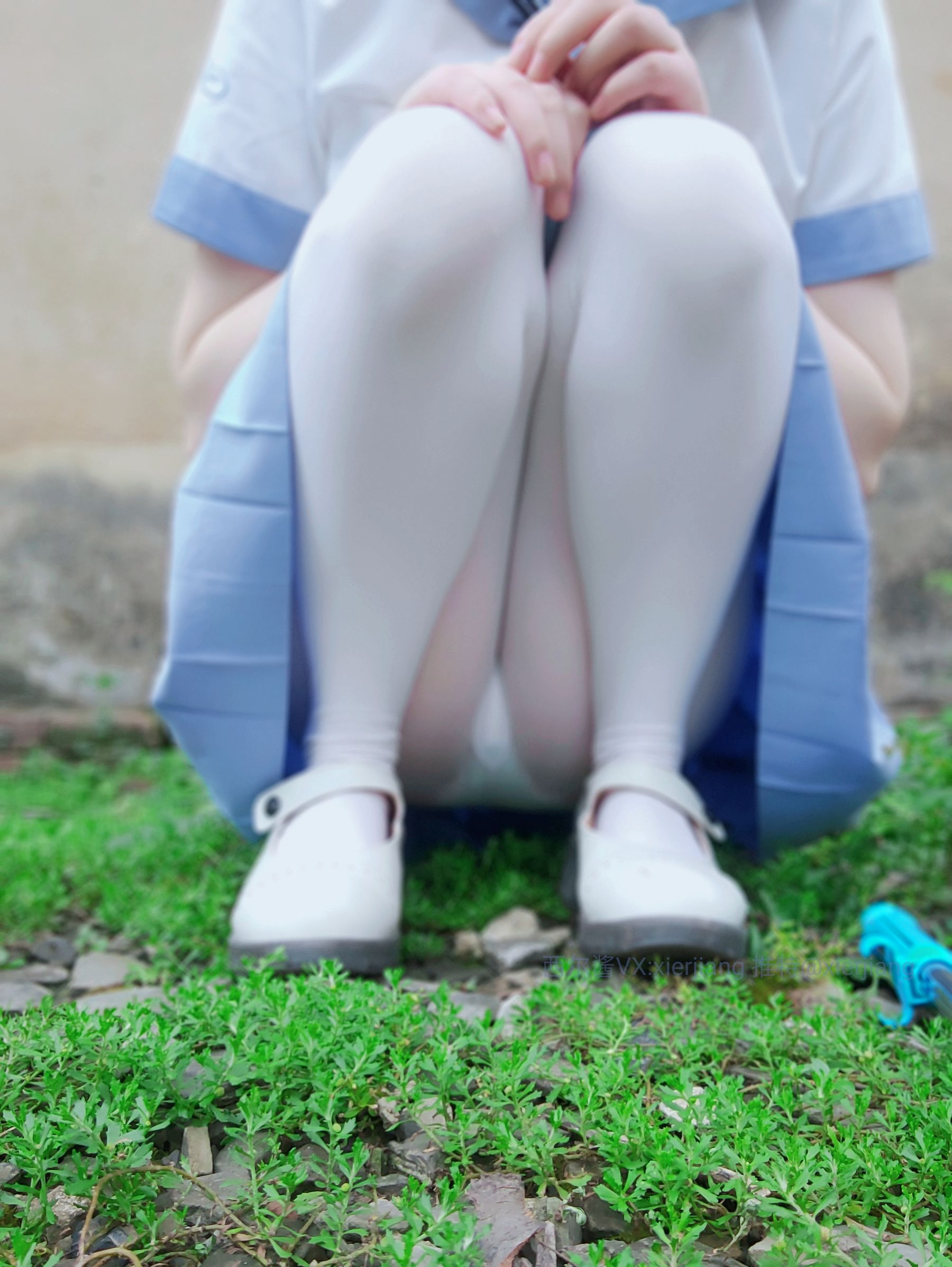 微博萌妹子西尔酱 – 青草水手服 Cosplay-第1张