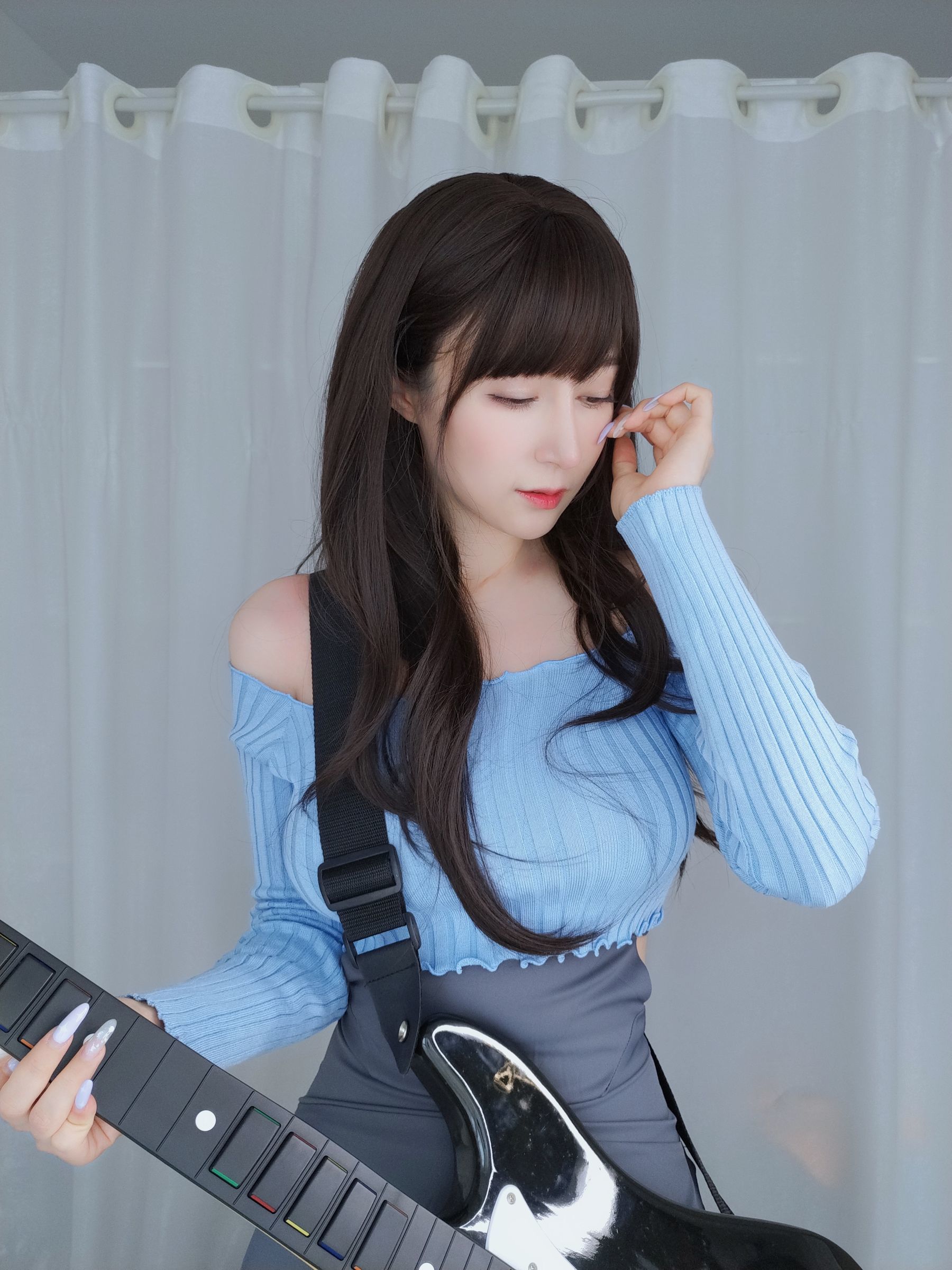 Coser小姐姐白银 – 吉他妹妹 Cosplay-第90张