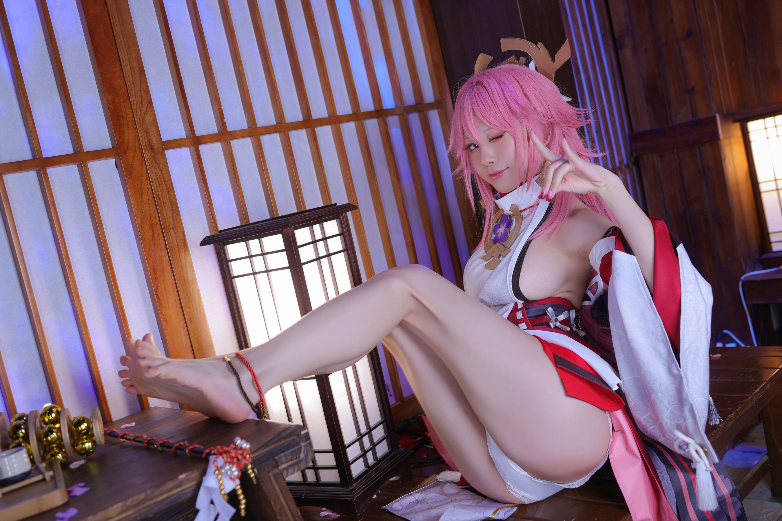 动漫博主水淼aqua – 八重神子 Cosplay-第42张
