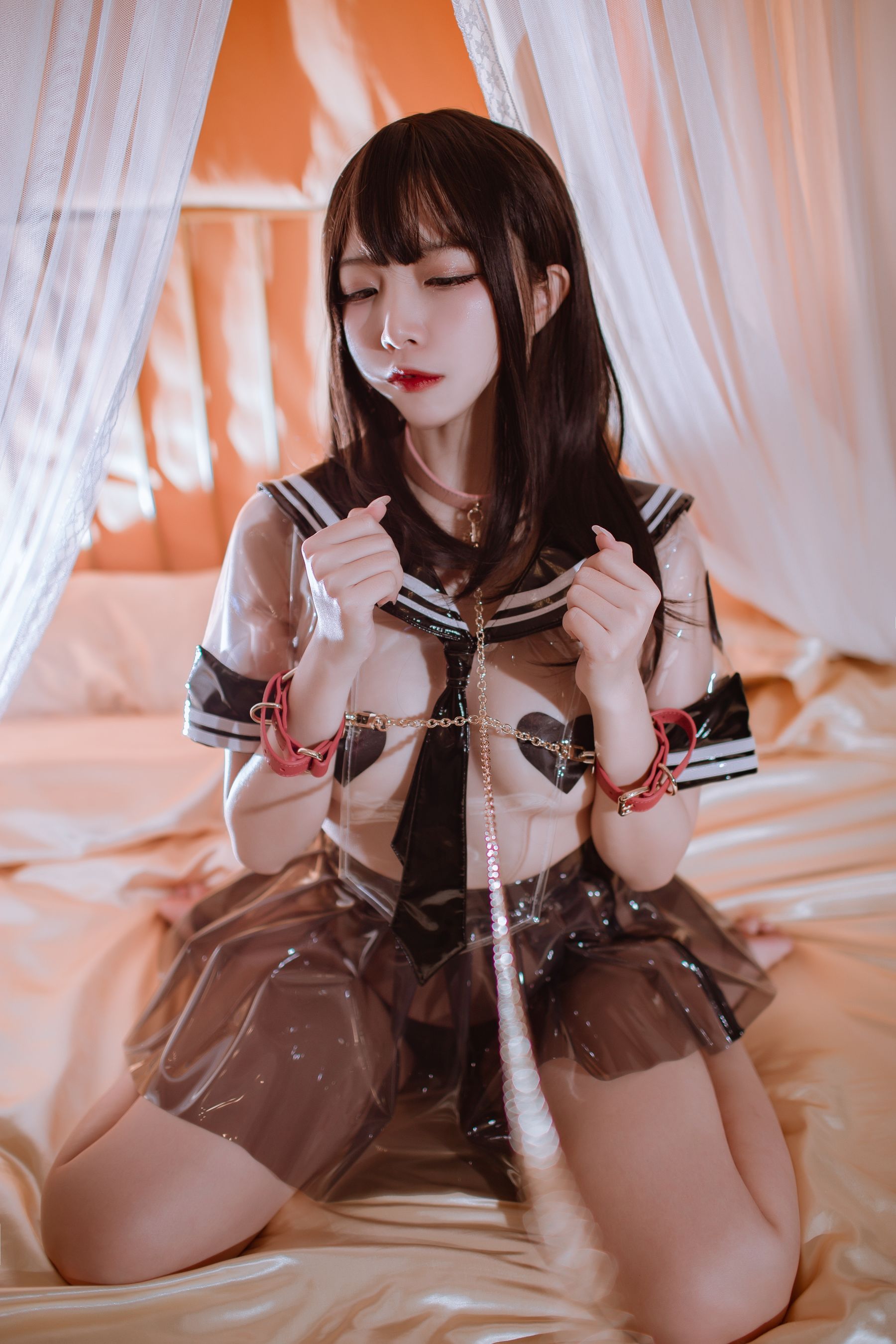 人气Coser二佐Nisa – 透明JK Cosplay-第38张
