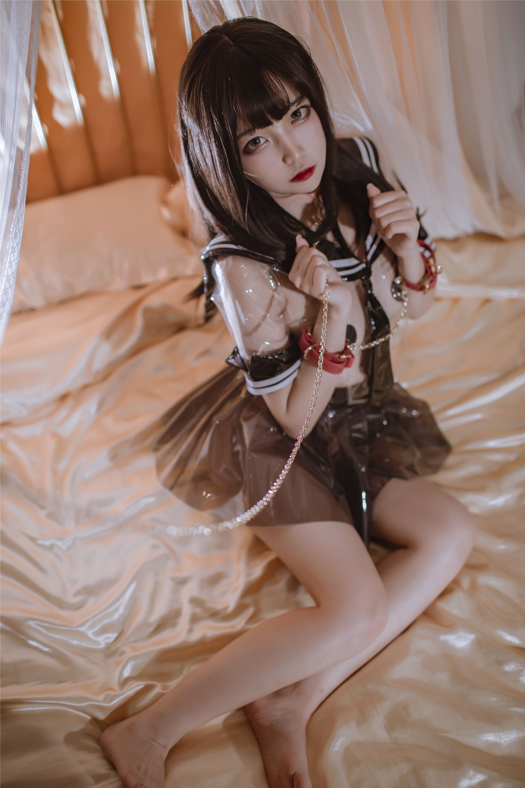人气Coser二佐Nisa – 透明JK Cosplay-第1张