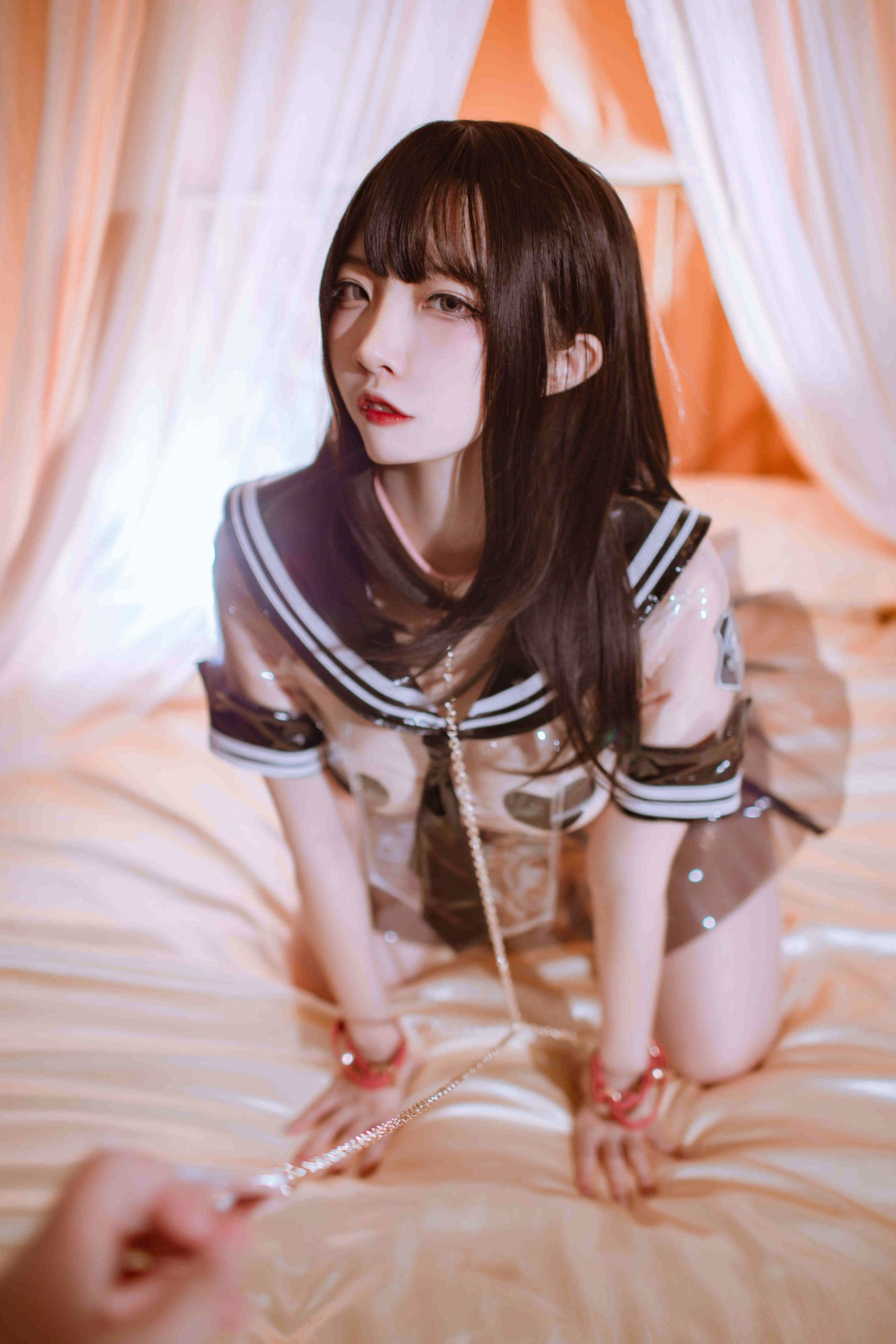 人气Coser二佐Nisa – 透明JK Cosplay-第36张