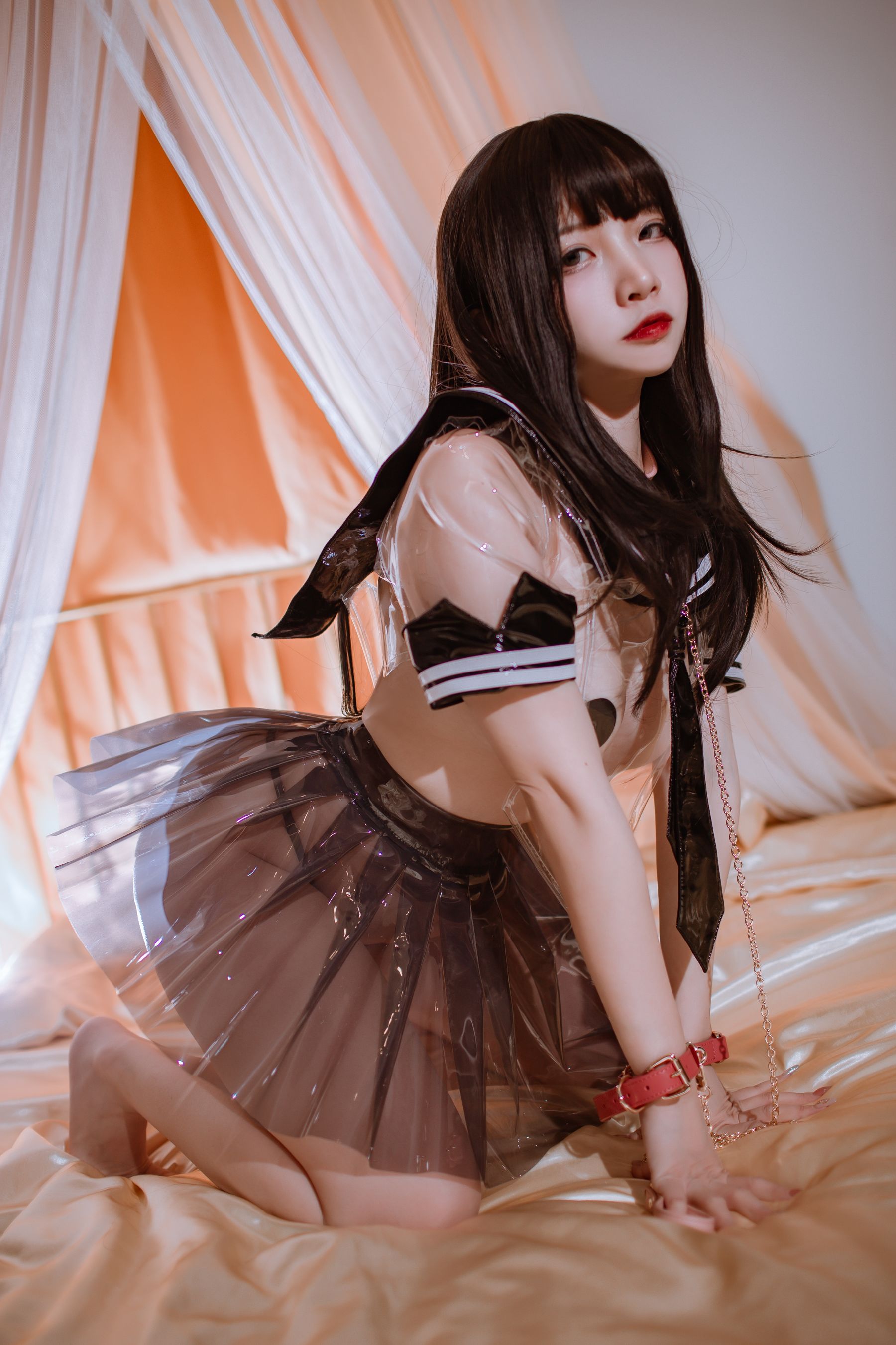 人气Coser二佐Nisa – 透明JK Cosplay-第32张