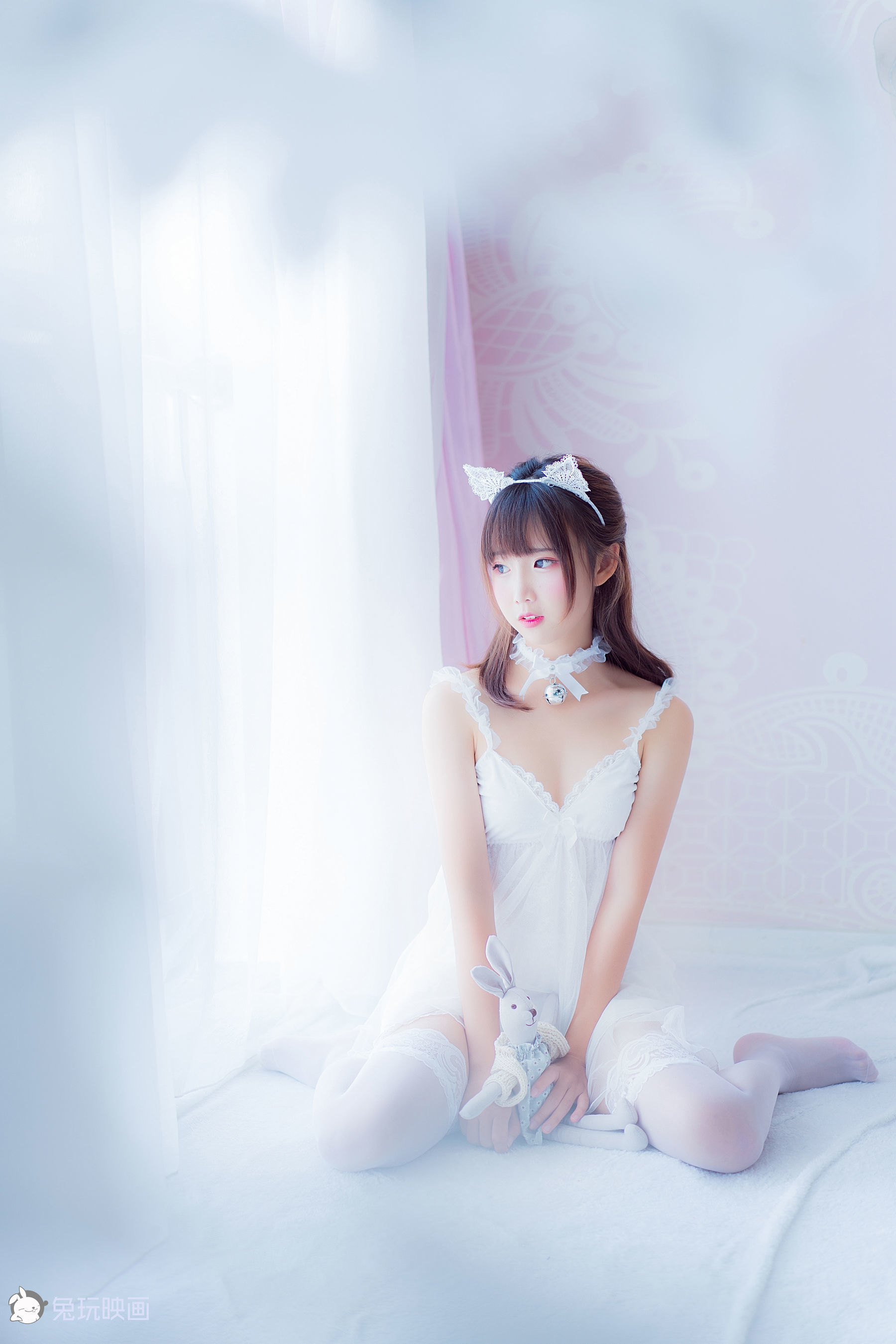 [萝莉COS] 面饼仙儿 – 吊带睡衣 Cosplay-第41张