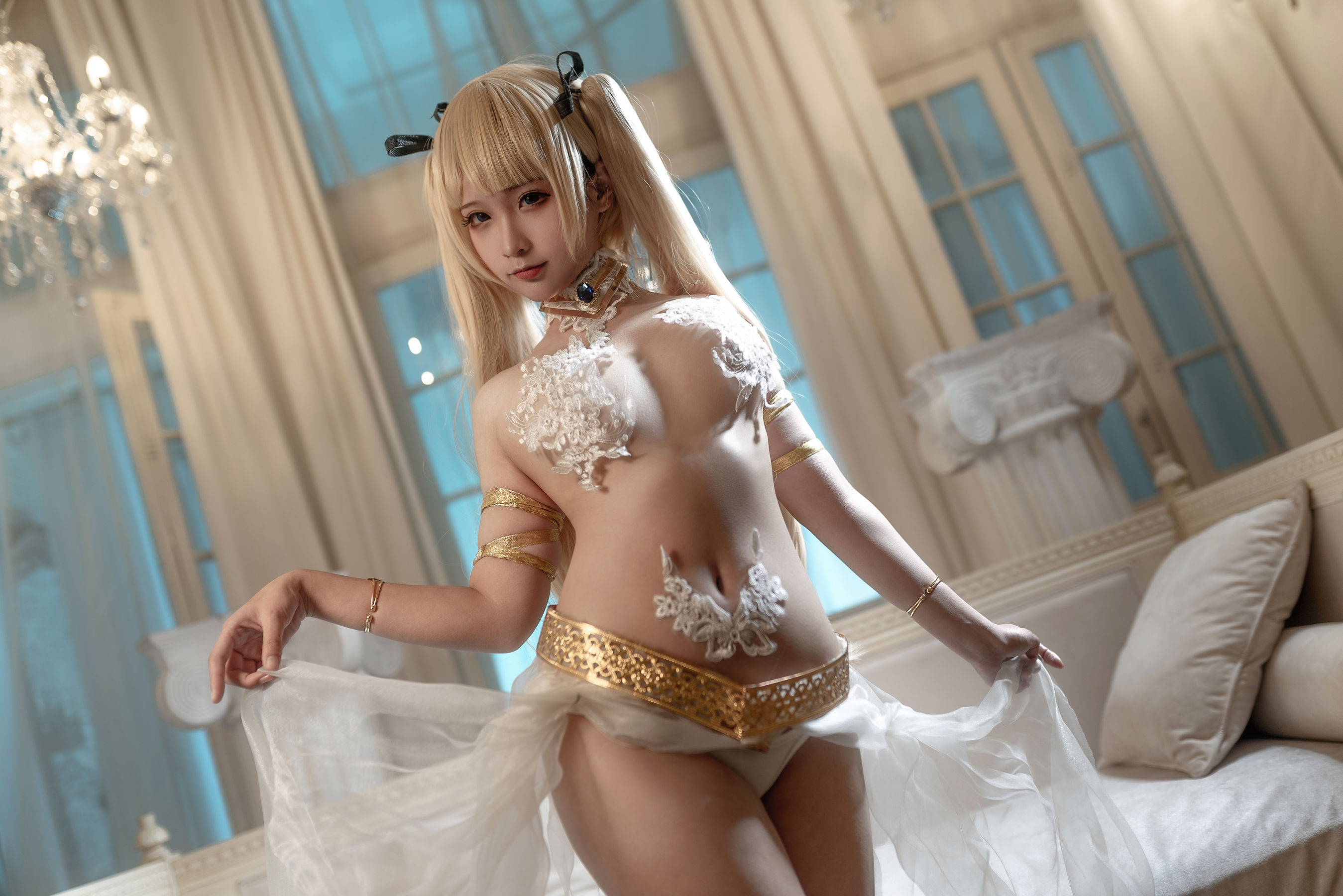动漫博主蠢沫沫 – 玛丽罗斯礼服 Cosplay-第37张