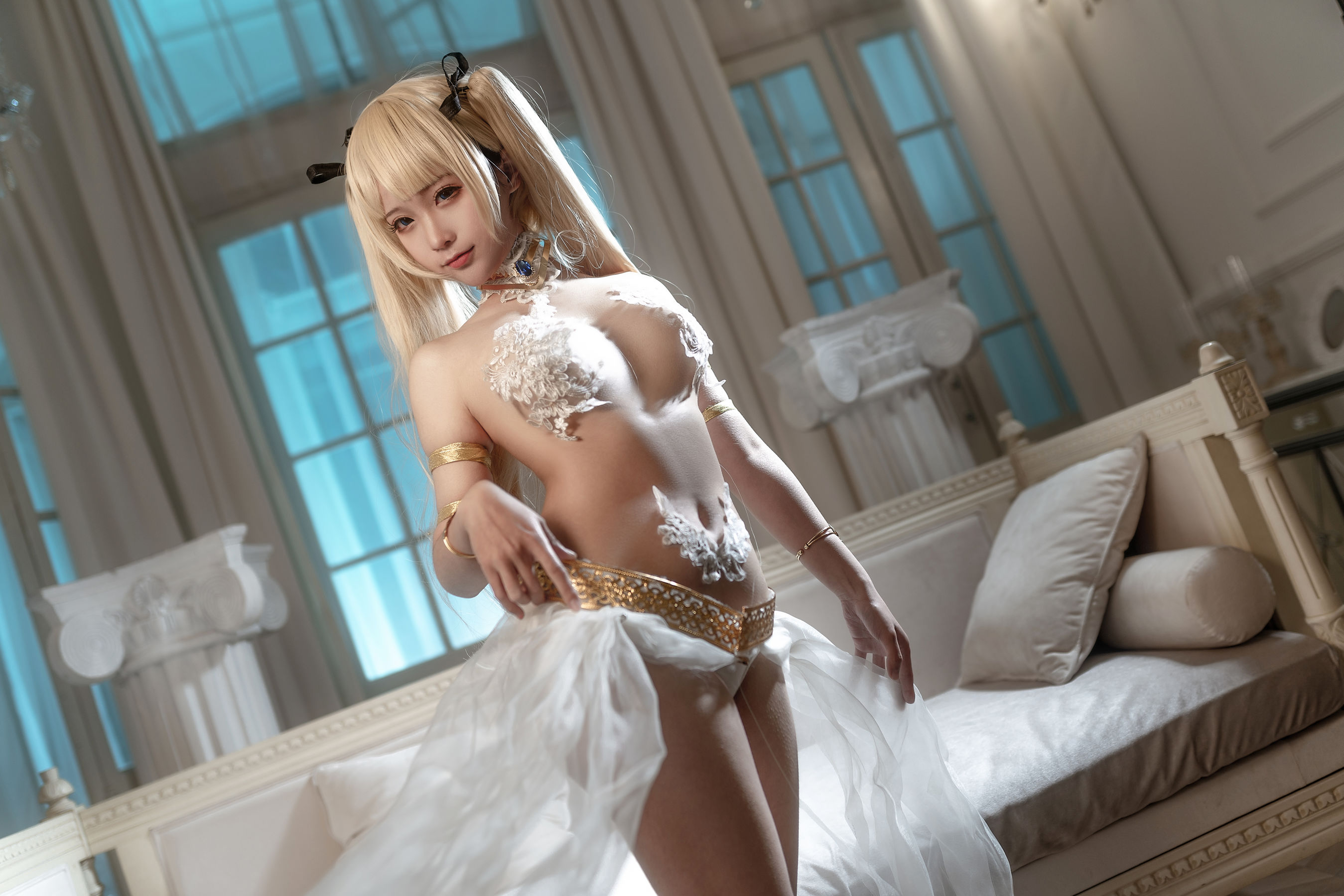 动漫博主蠢沫沫 – 玛丽罗斯礼服 Cosplay-第36张