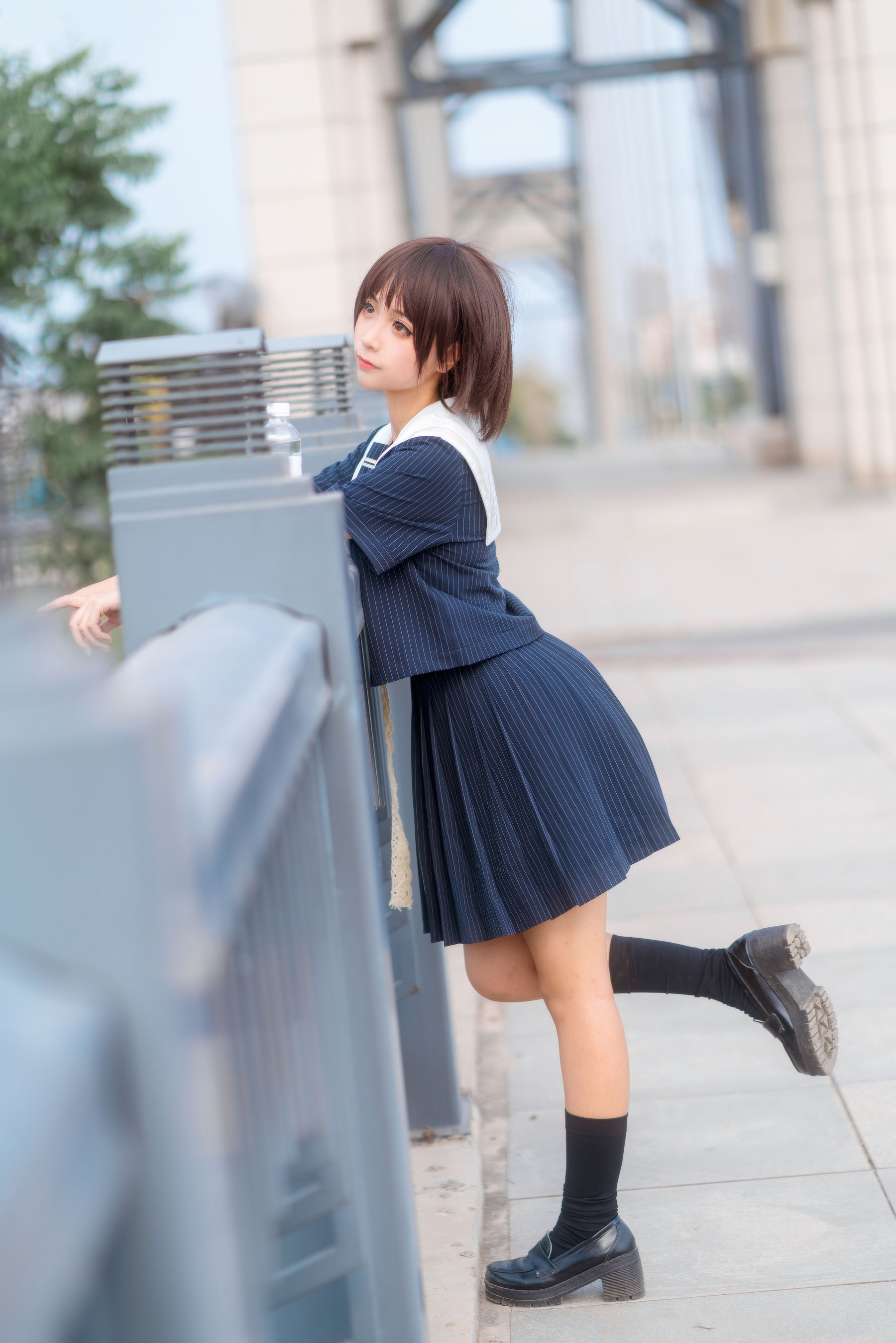 动漫博主蠢沫沫 JK制服 Cosplay-第2张