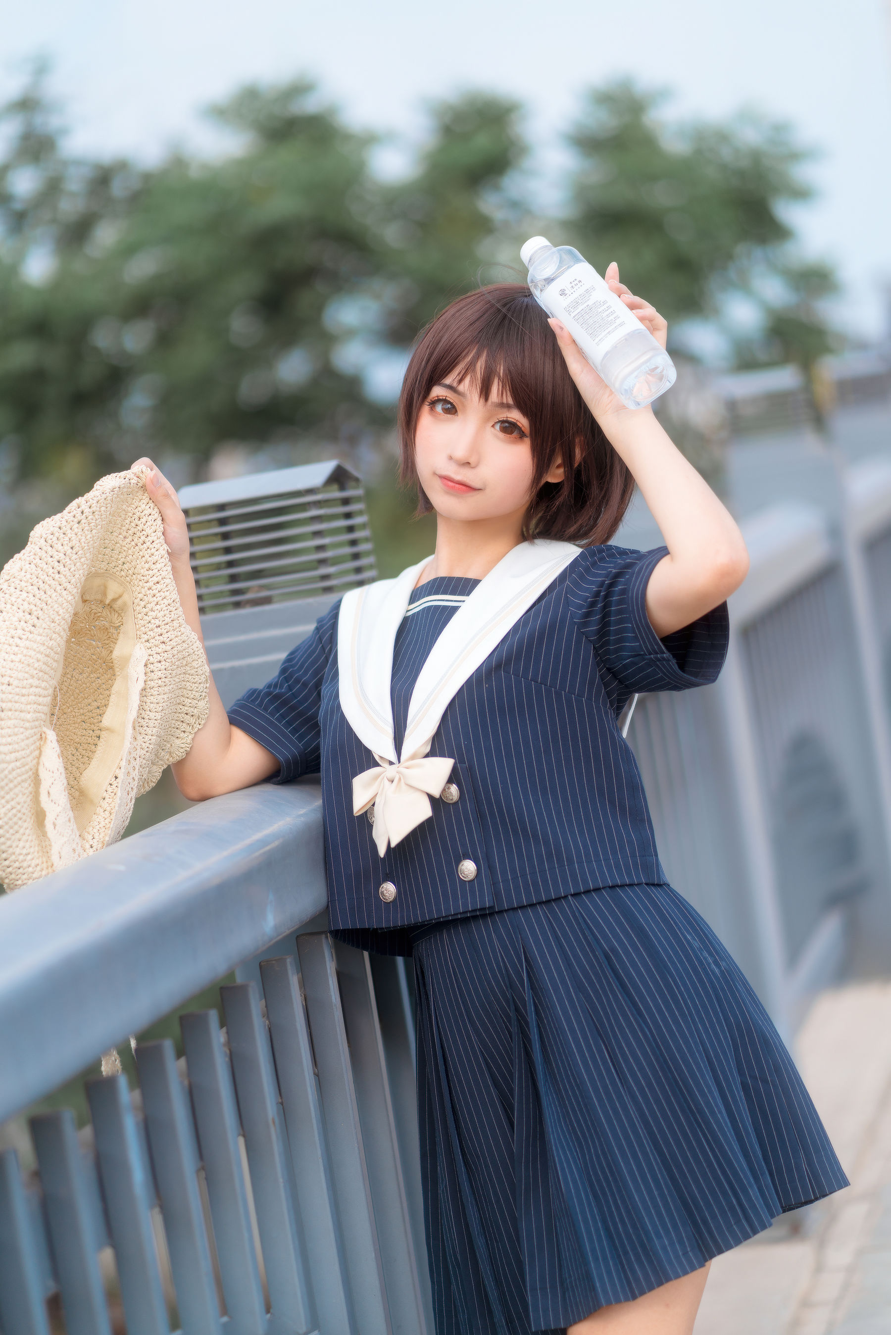 动漫博主蠢沫沫 JK制服 Cosplay-第1张