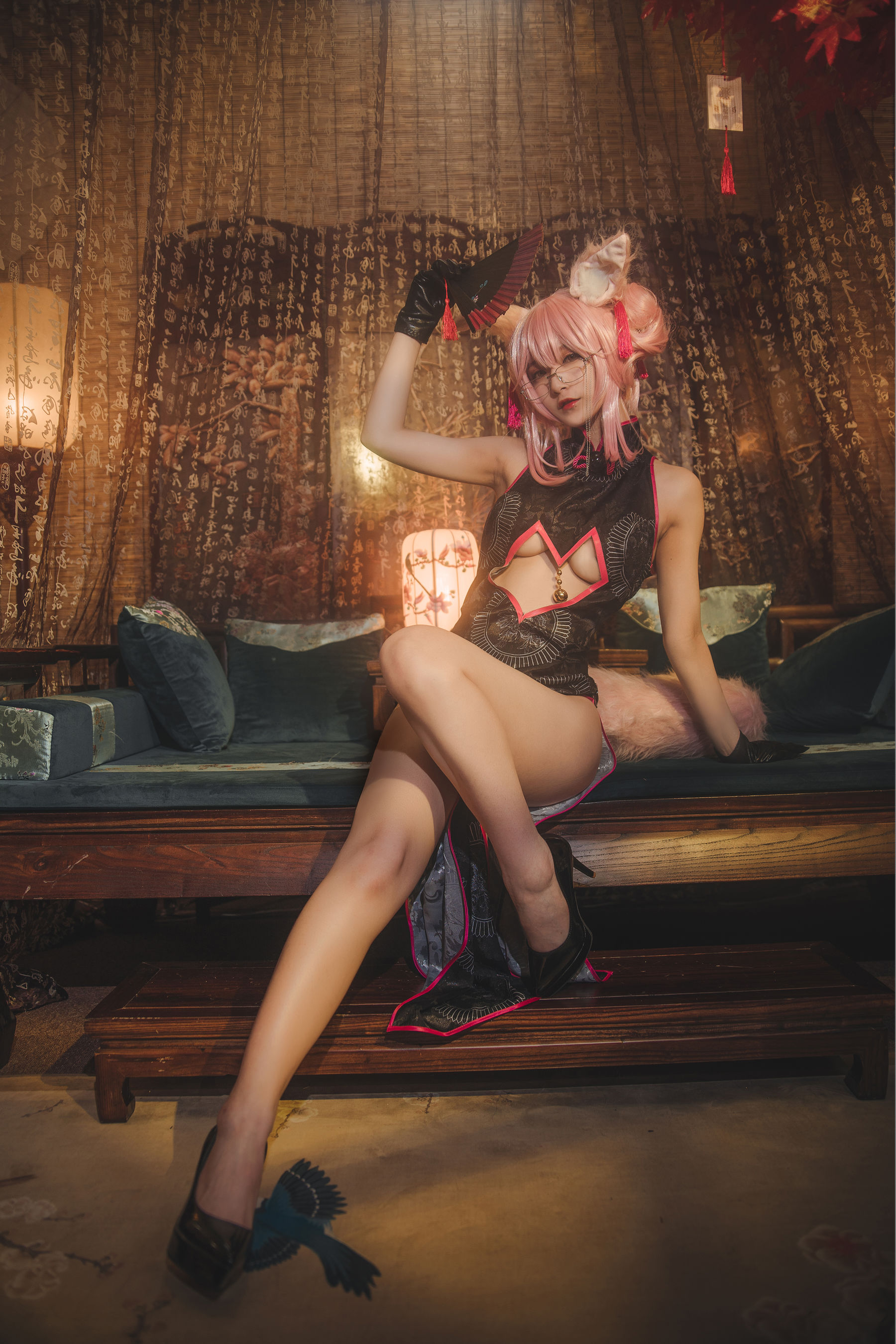 [Cosplay写真] 动漫博主铁板烧鬼舞w – 玉藻前 Cosplay-第34张
