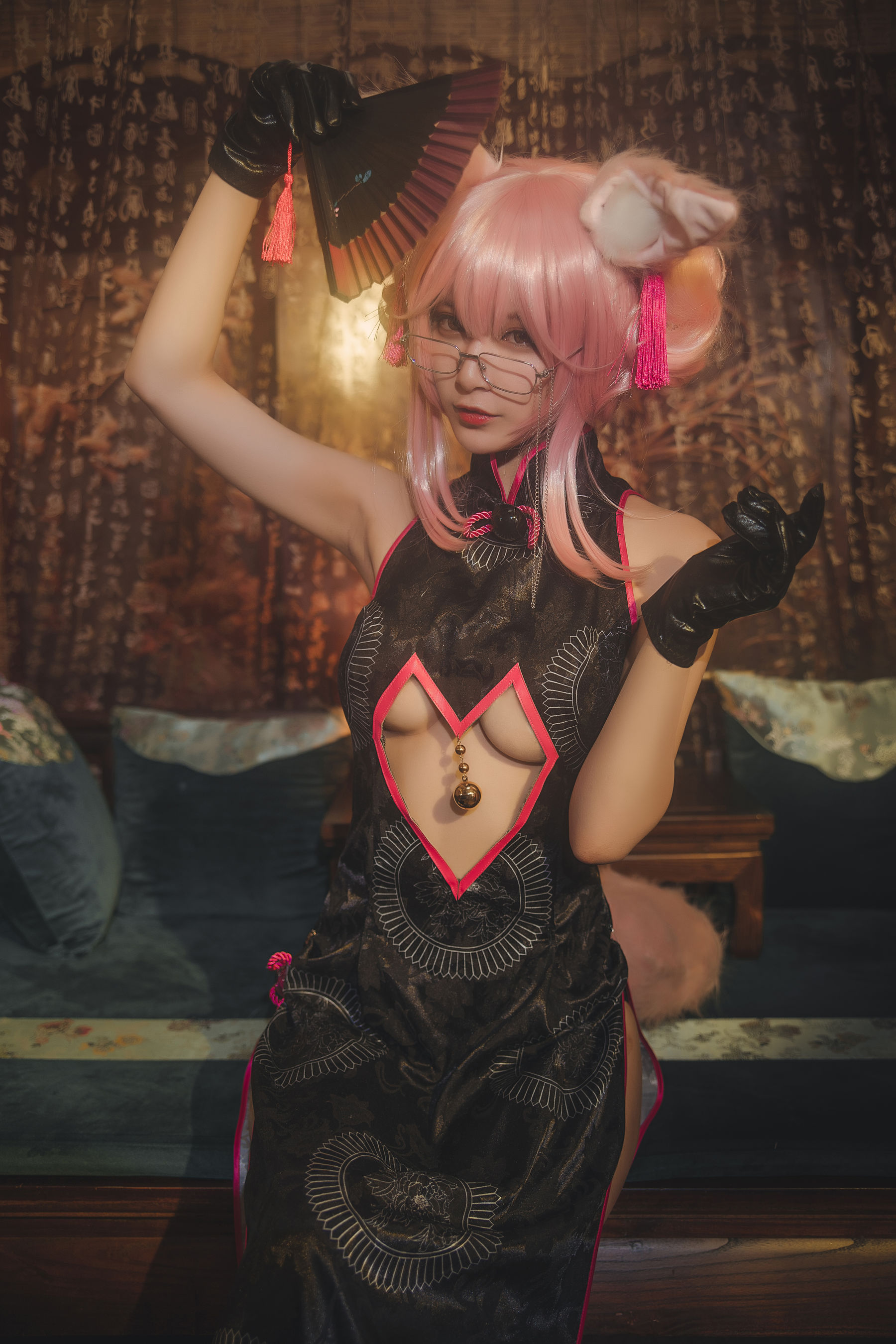 [Cosplay写真] 动漫博主铁板烧鬼舞w – 玉藻前 Cosplay-第35张