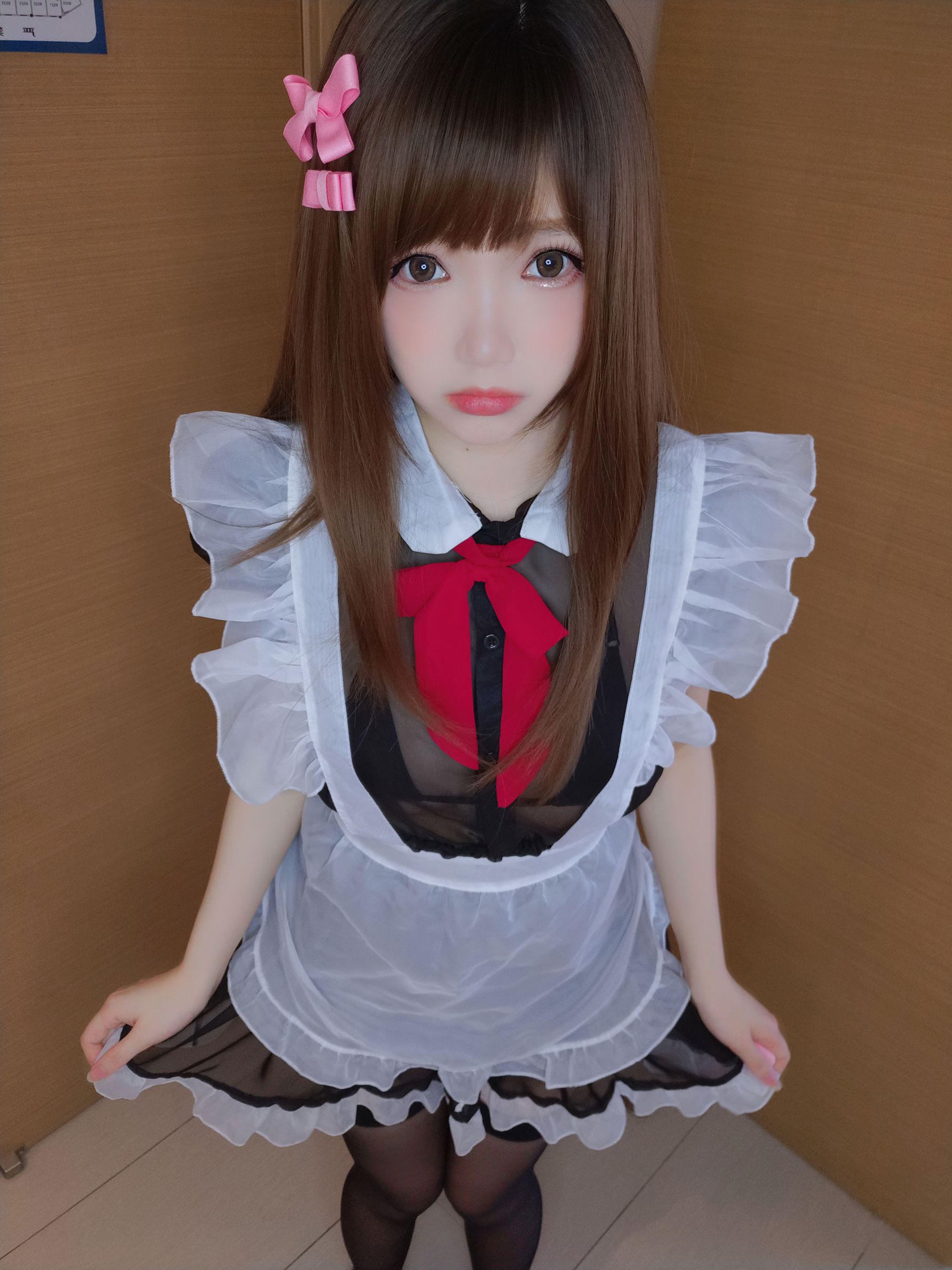 动漫博主雪晴Astra – 浴室女仆 Cosplay-第1张