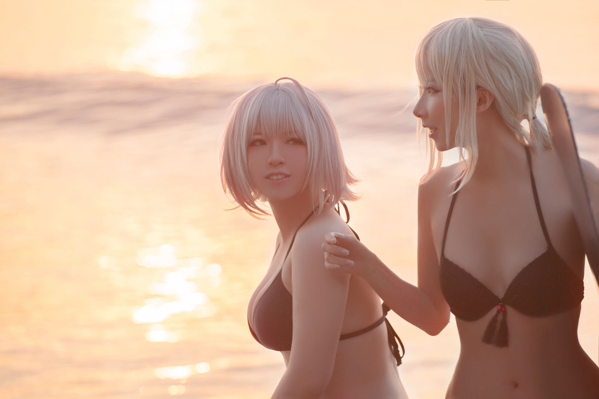 半半子索索sophia – 海边泳装 Cosplay-第26张