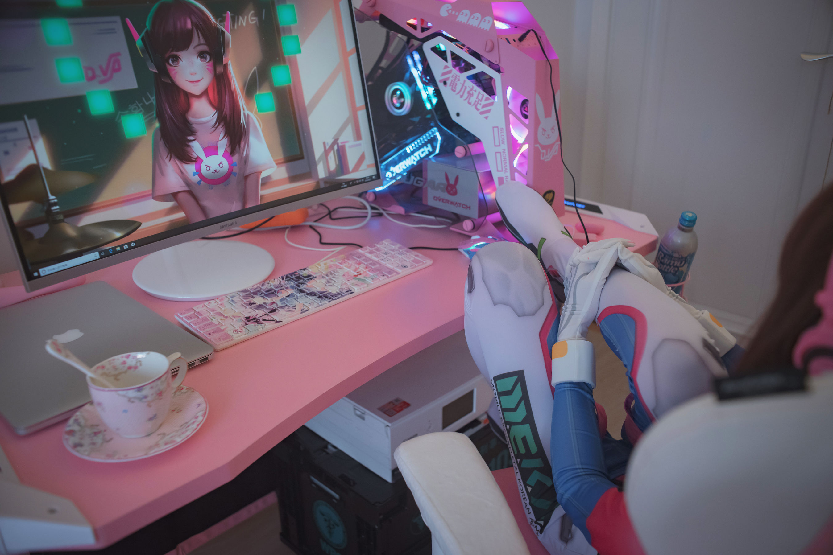 福利姬木花琳琳是勇者 – オーバーウォッチD.VA Cosplay-第40张