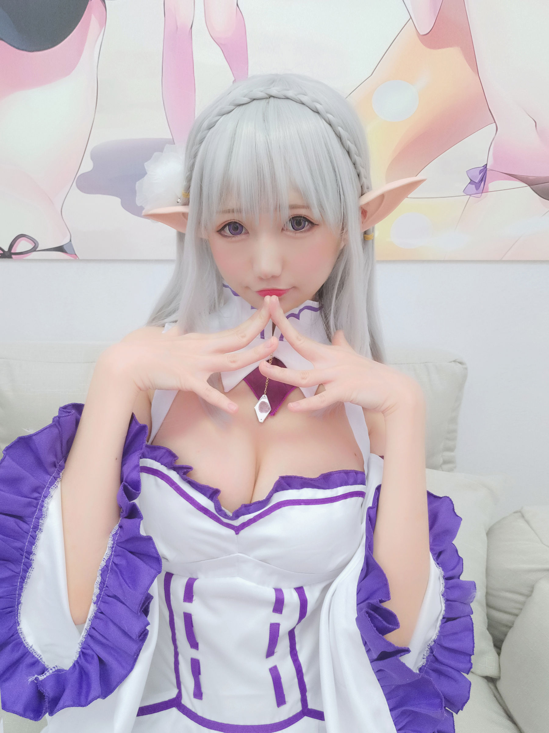 NAGISA魔物喵 自摄系列 No.005 艾米莉亚 Cosplay-第44张