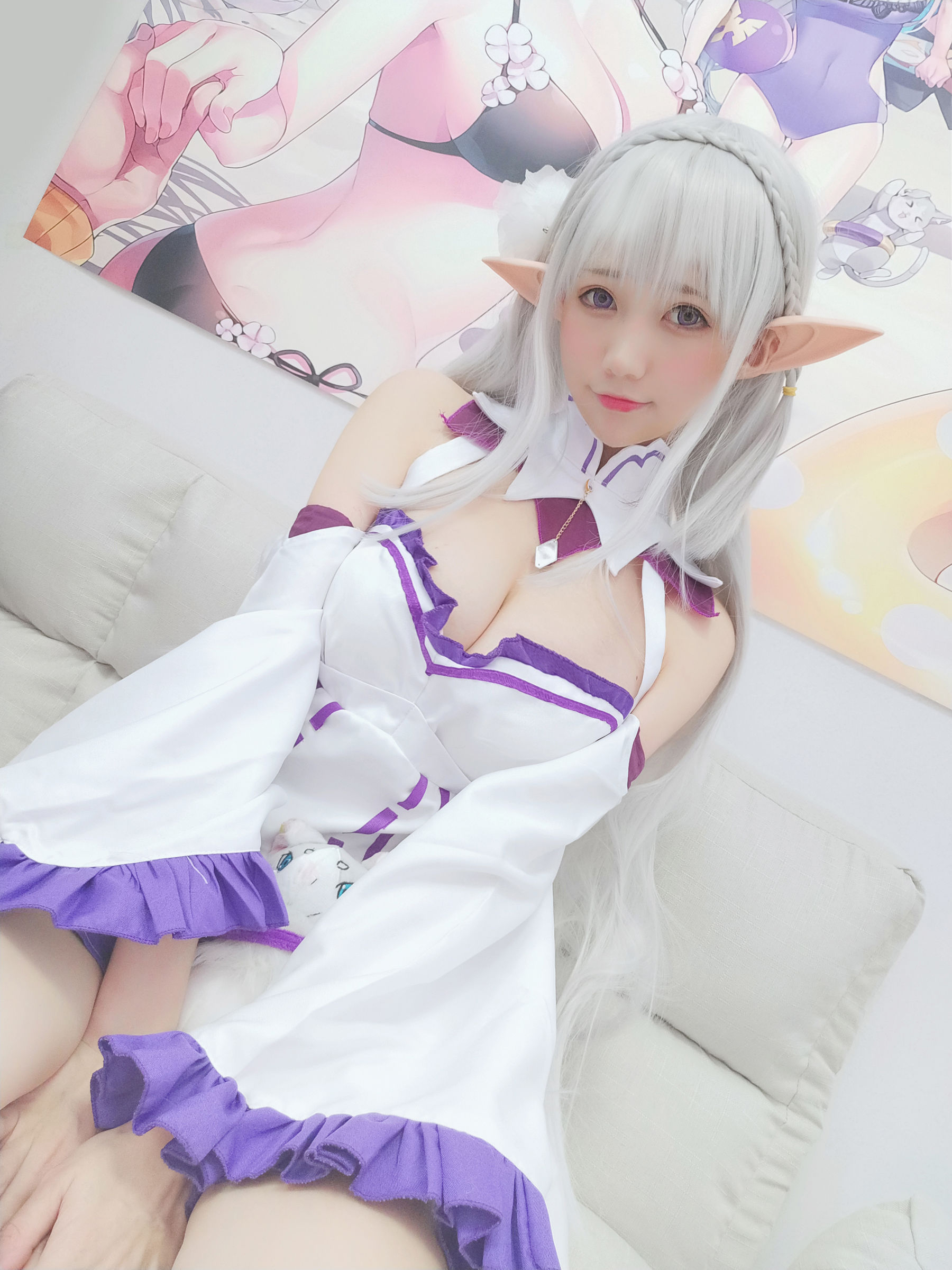 NAGISA魔物喵 自摄系列 No.005 艾米莉亚 Cosplay-第31张