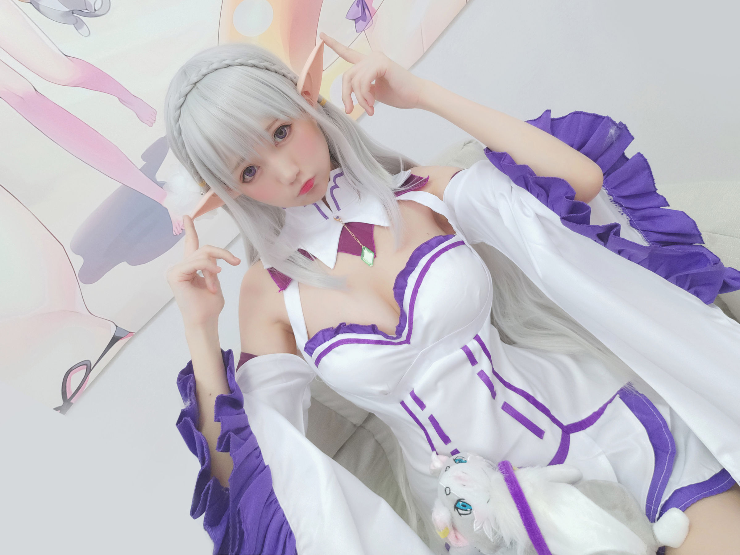 NAGISA魔物喵 自摄系列 No.005 艾米莉亚 Cosplay-第47张