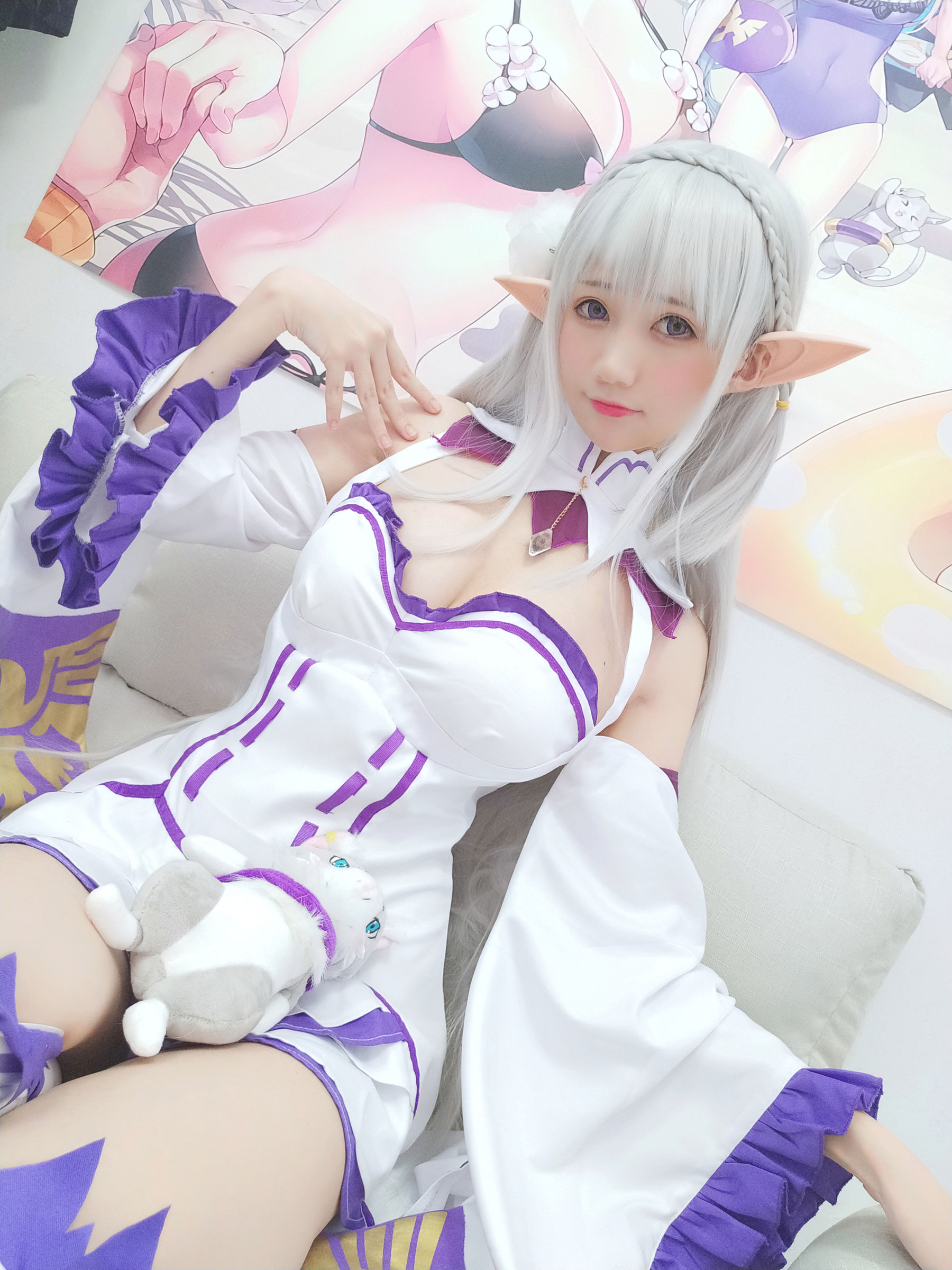 NAGISA魔物喵 自摄系列 No.005 艾米莉亚 Cosplay-第30张