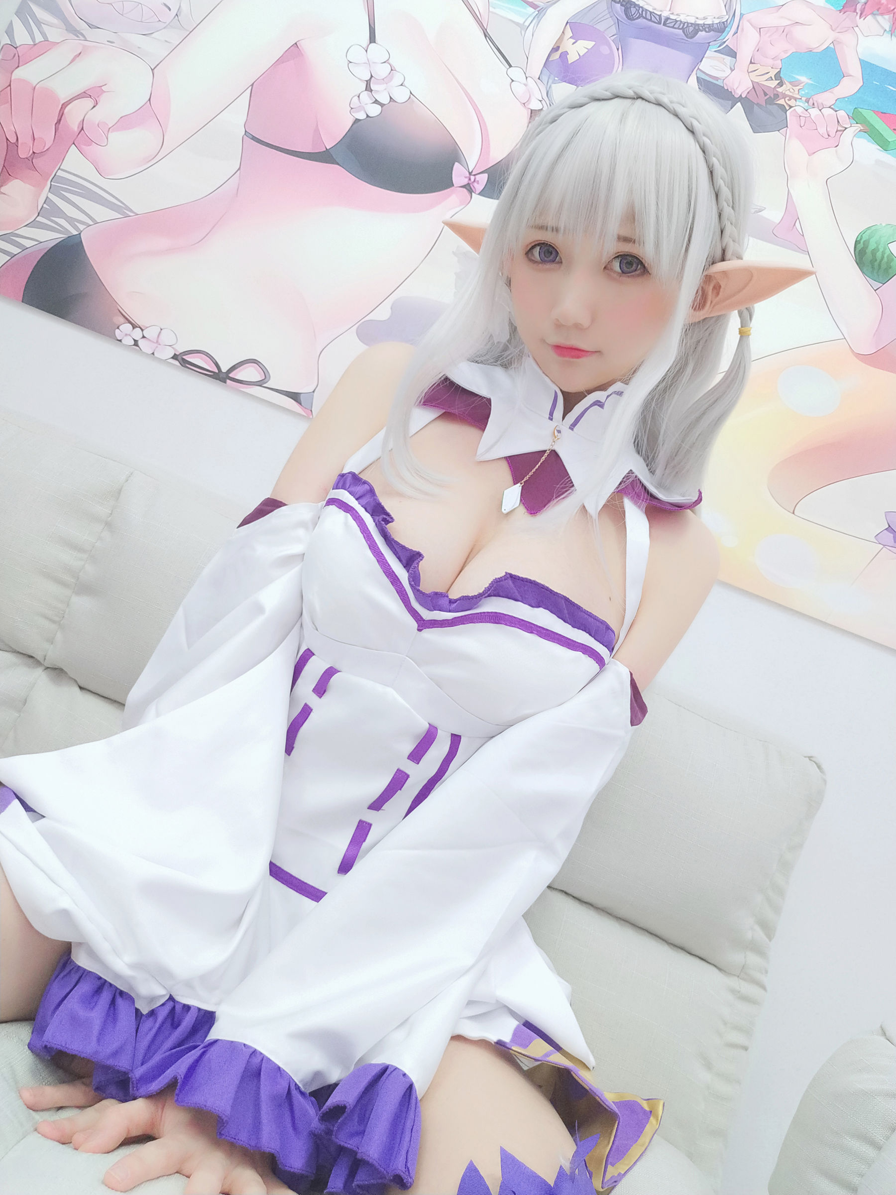 NAGISA魔物喵 自摄系列 No.005 艾米莉亚 Cosplay-第26张