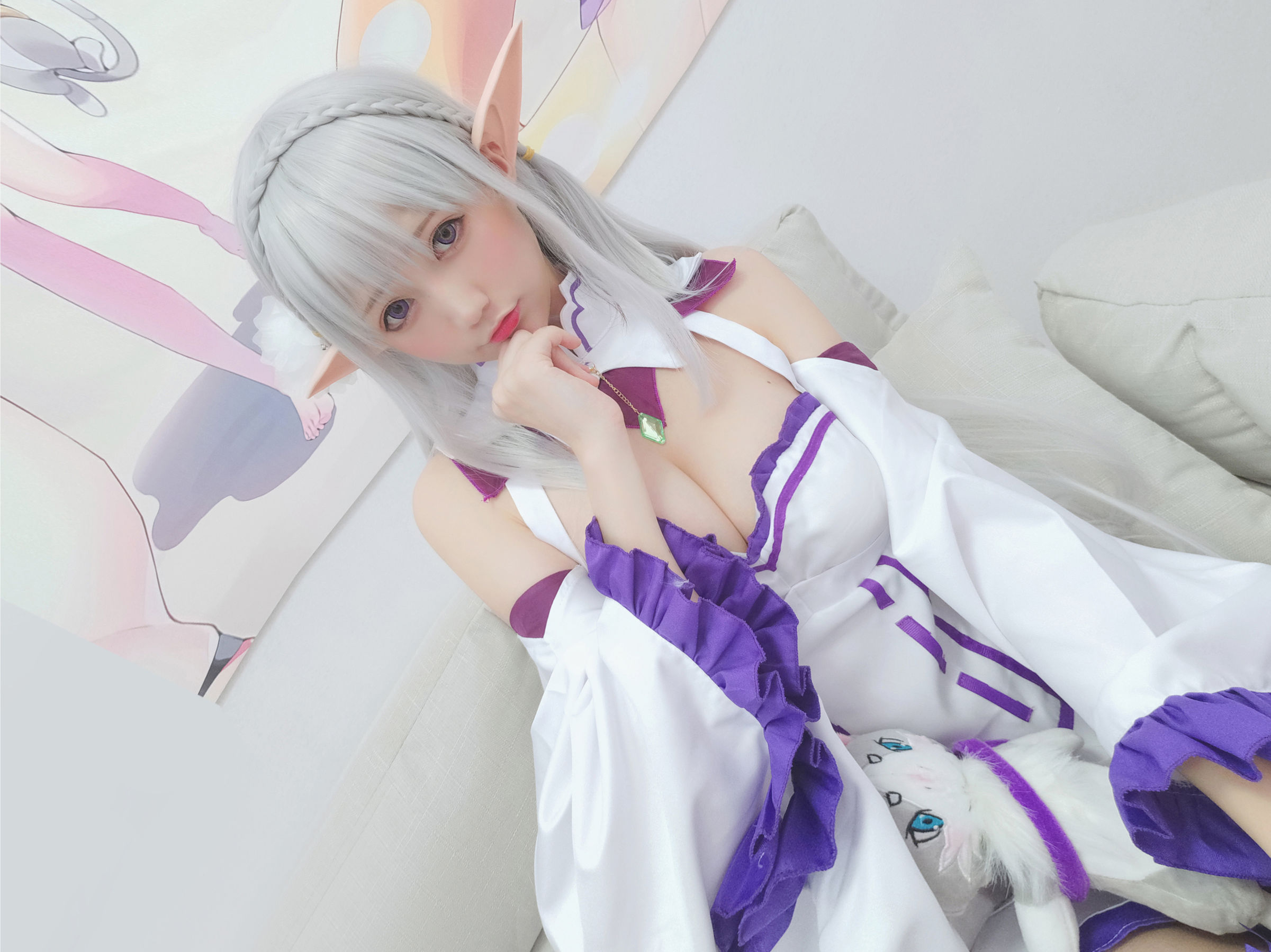 NAGISA魔物喵 自摄系列 No.005 艾米莉亚 Cosplay-第46张