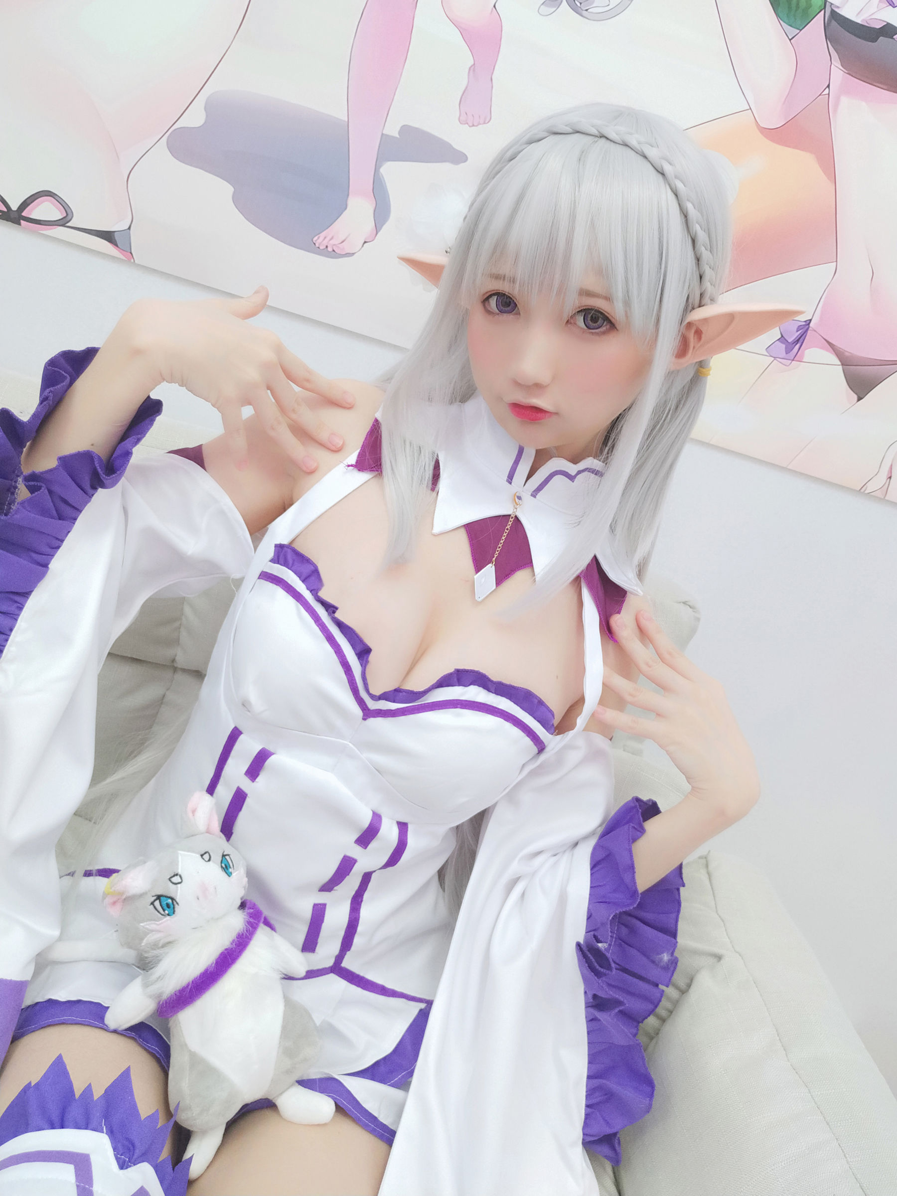 NAGISA魔物喵 自摄系列 No.005 艾米莉亚 Cosplay-第45张